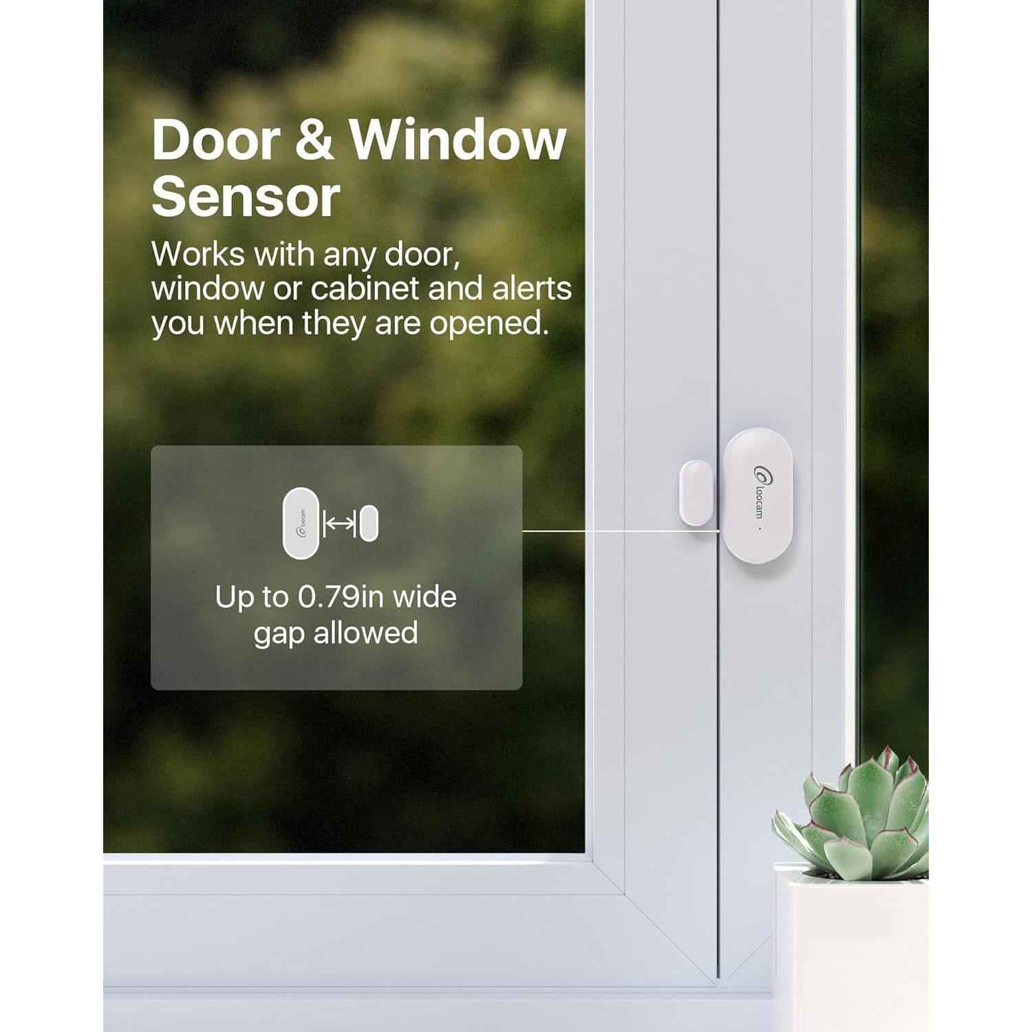 Kit de Alarma Inalámbrica Loocam 6 Piezas para Hogar