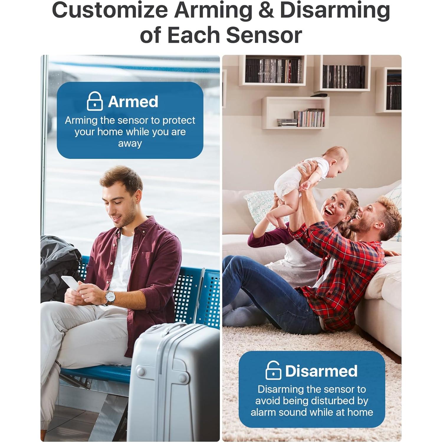 Kit de Alarma Inalámbrica Loocam 6 Piezas para Hogar