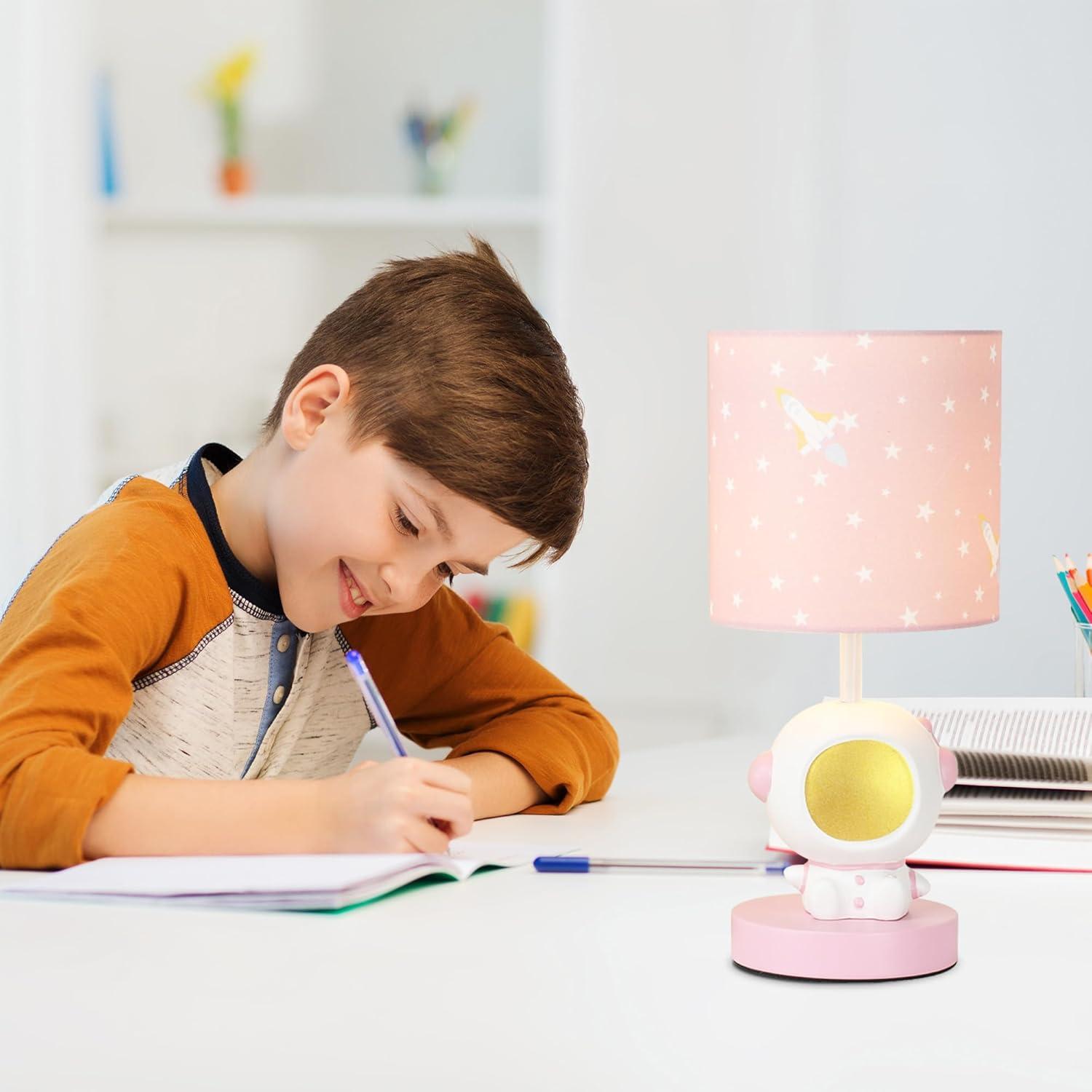 Lámpara de Mesa LED Astronauta Lampwell Rosa USB 2 Unidades