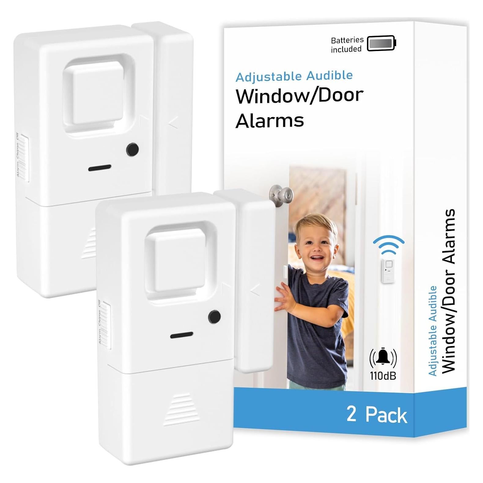 Alarmas de Puerta y Ventana Rosmila - Paquete de 2 - 110 dB