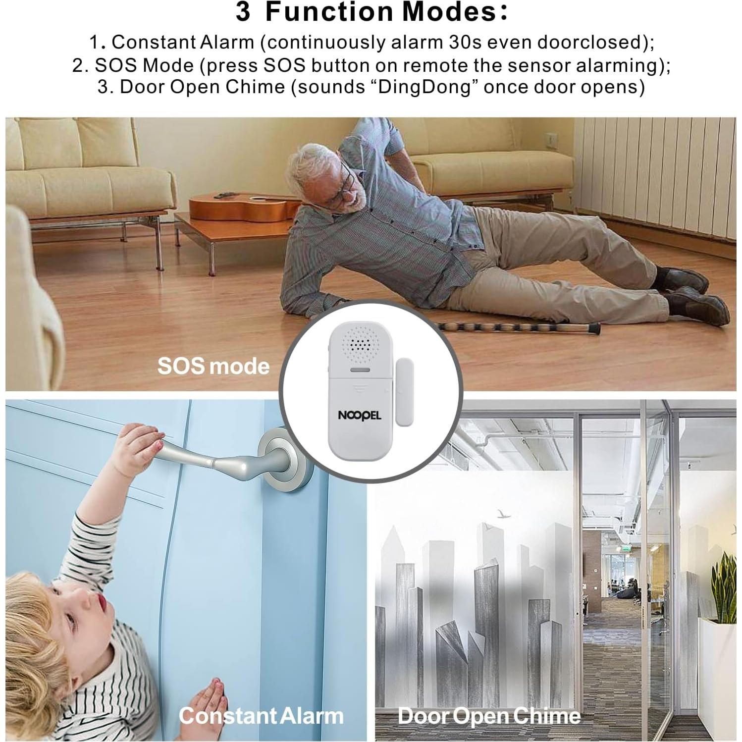 Alarma de Puerta y Ventana Noopel 130dB con Control Remoto