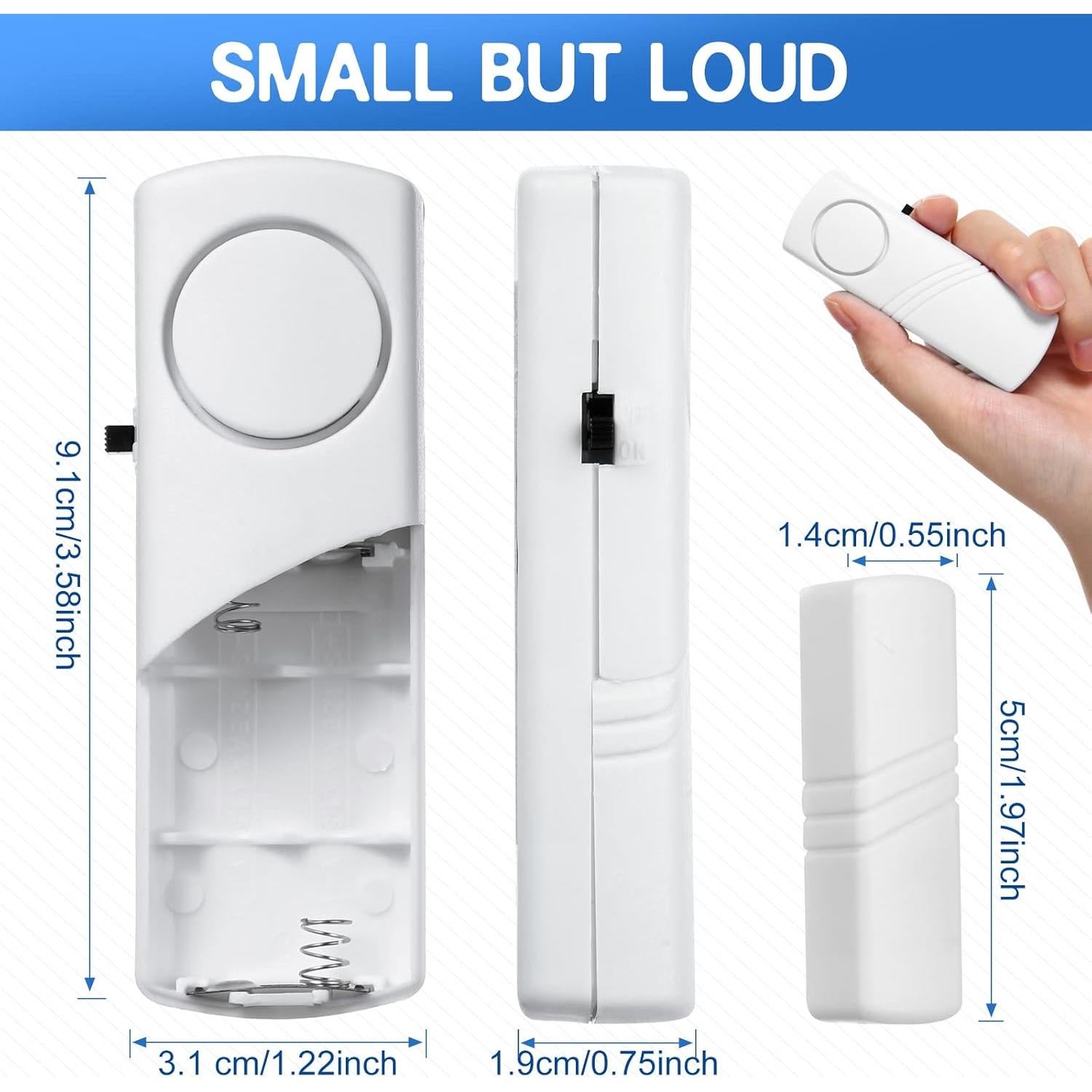 Xuhal 24 Piezas Alarma Inalámbrica para Puertas y Ventanas