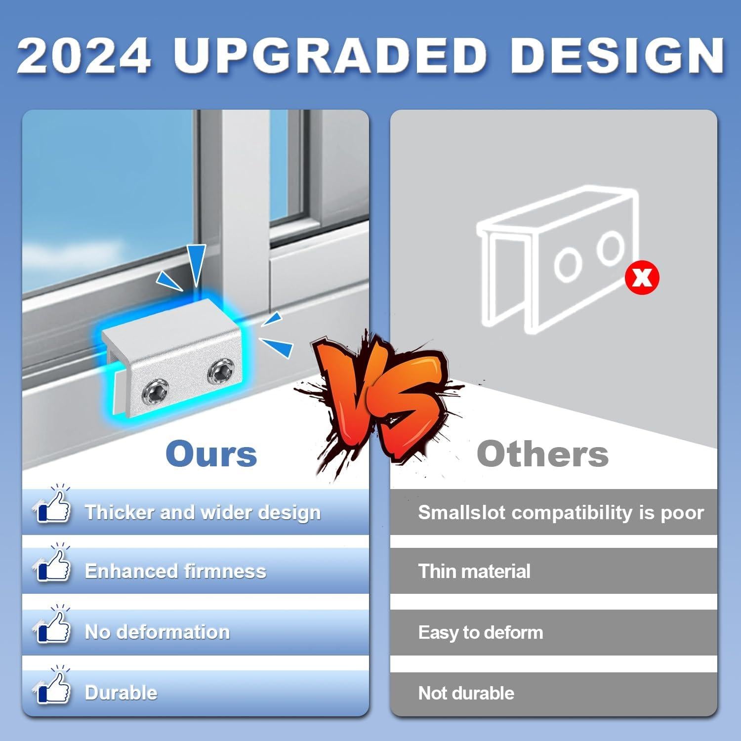 Bloques de Ventana de Seguridad CRODOER - 4 Juegos Ajustables