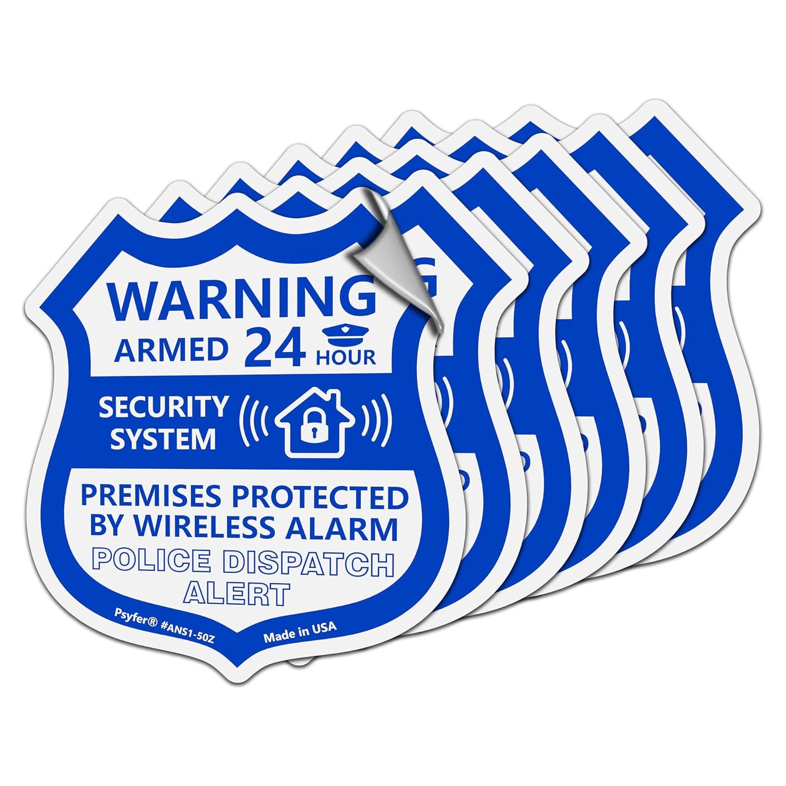 Calcomanías de Seguridad Psyfer® UV - Paquete de 6 para Ventanas