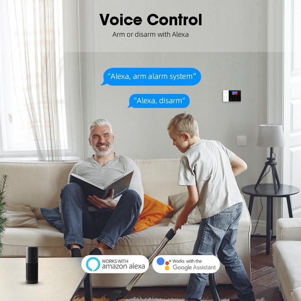 Sistema de Alarma Inalámbrico PGST con 10 Sensores y APP