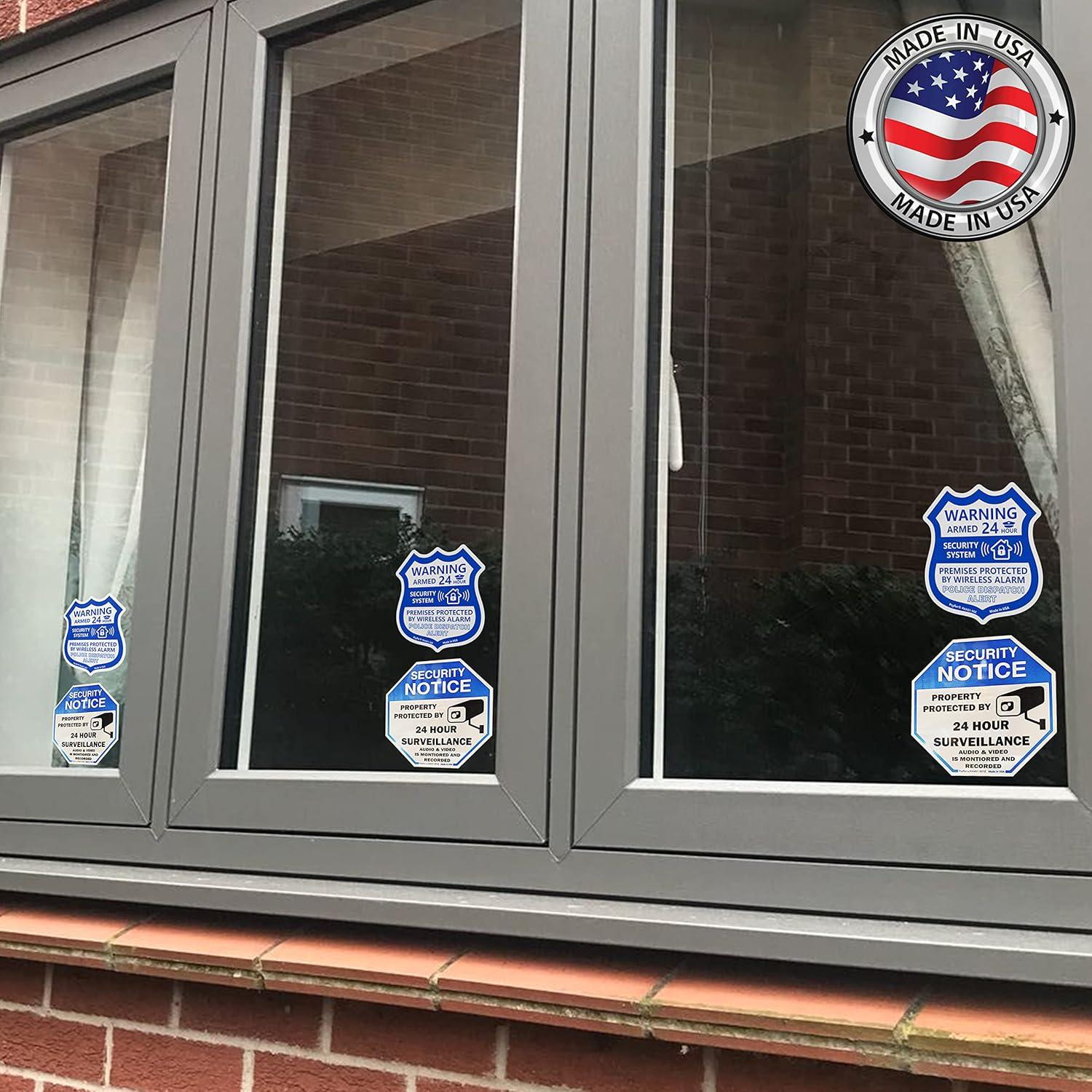 Pegatinas de Seguridad Psyfer 12 Piezas Resistente al Agua UV