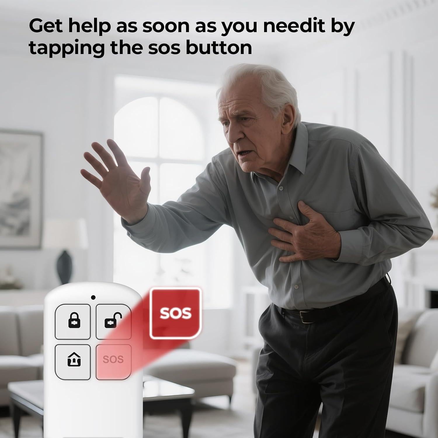 Sistema de Alarmas Inalámbrico Hapippofa para Hogar DIY - Kit 9 Piezas