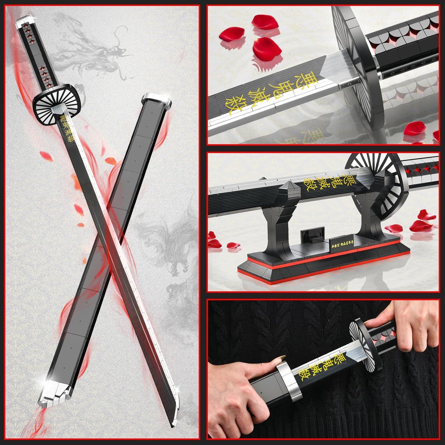 Conjunto de Construcción Espada Katana Demon Slayer Tanjiro 101 cm