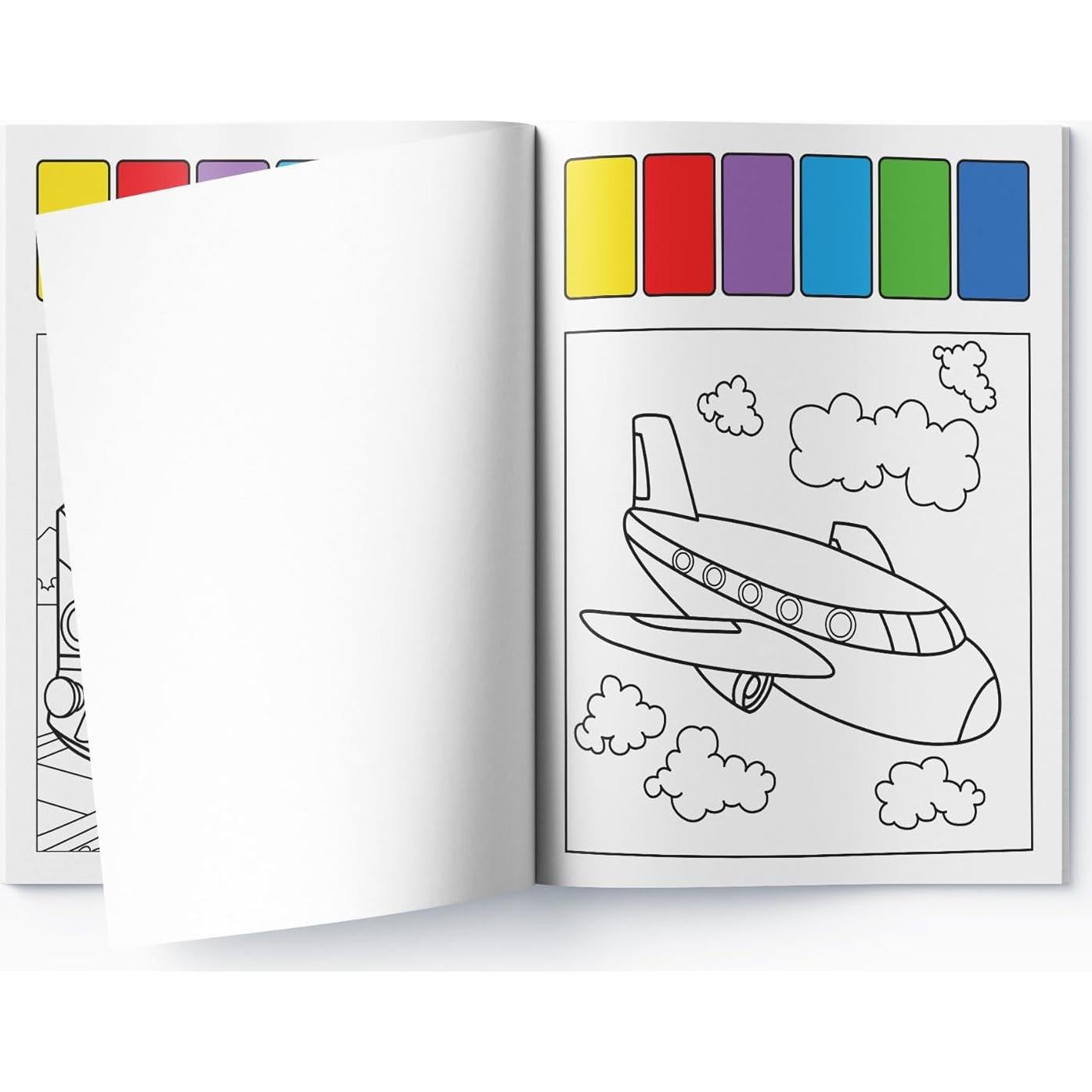 Pick and Paint Coloring Book: Vehicles
