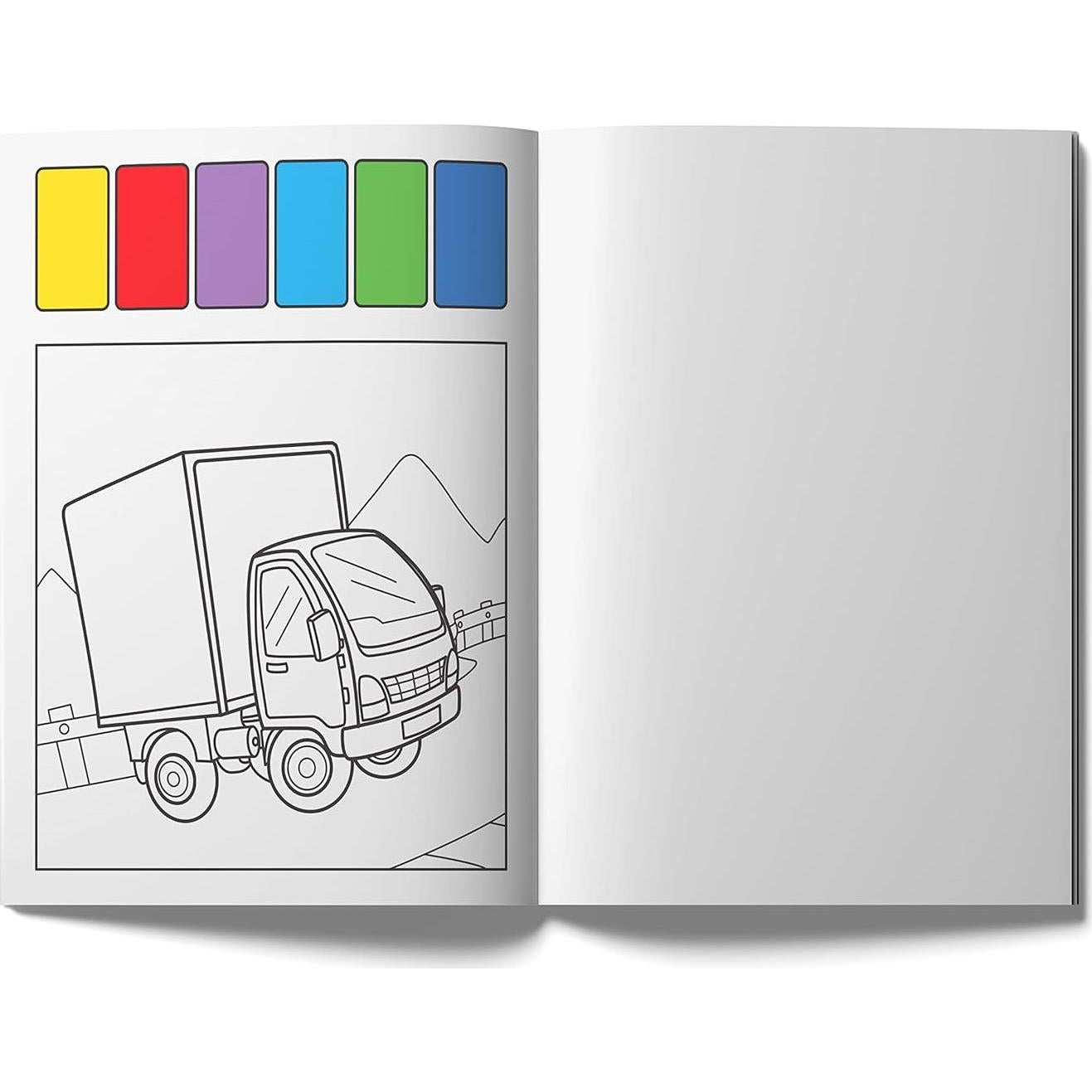 Pick and Paint Coloring Book: Vehicles