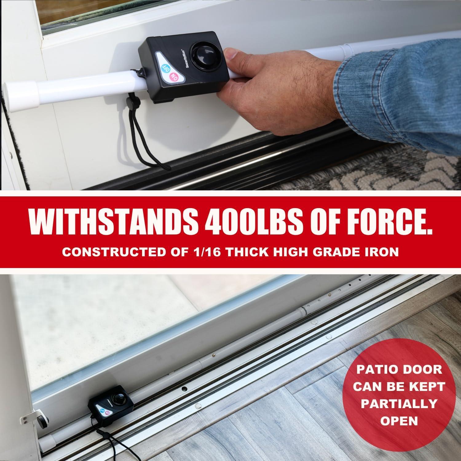 Barra de Seguridad con Alarma 120dB - Ajustable 46-118cm - Seguridad Portátil