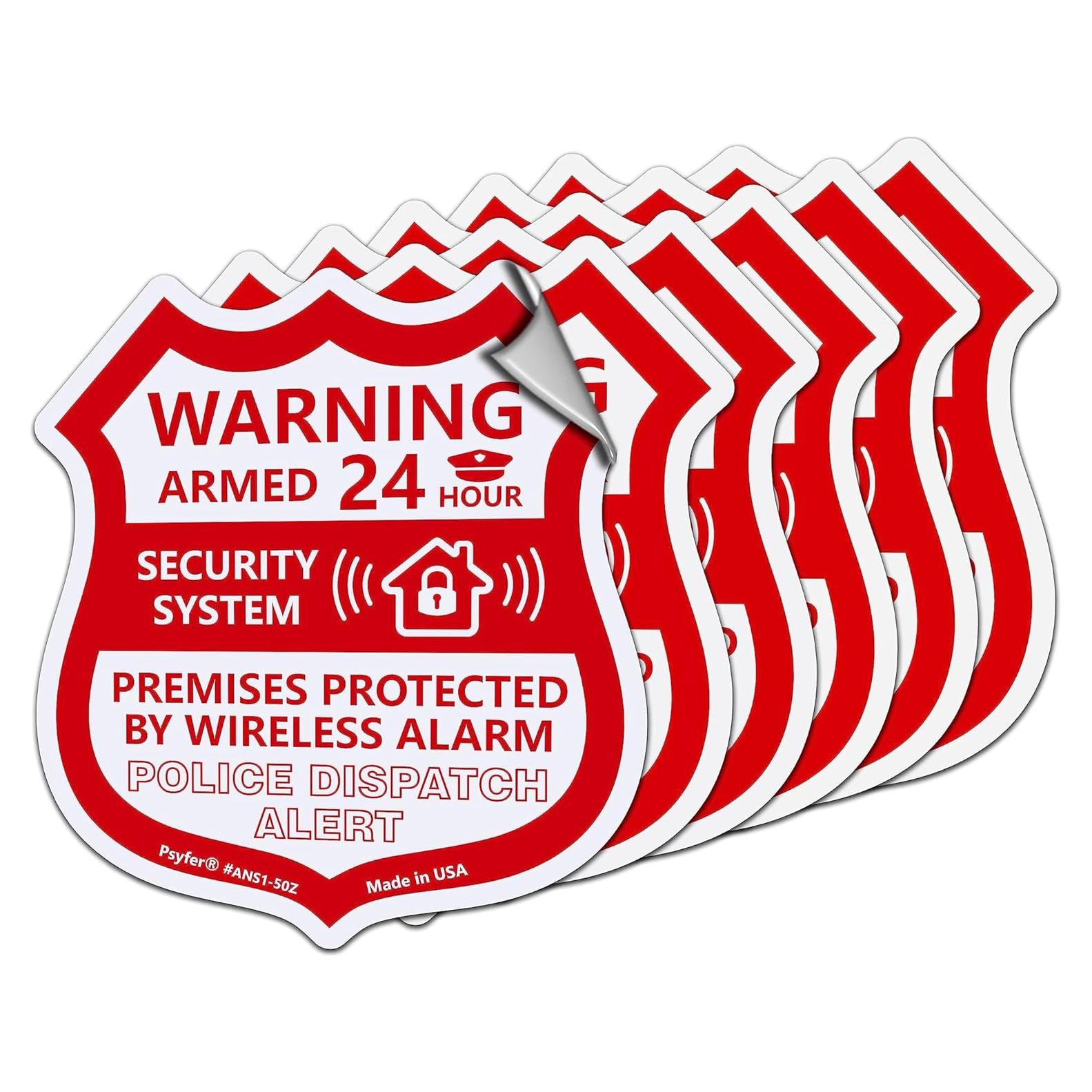 Pegatinas de Ventana de Seguridad Psyfer® - Paquete de 6