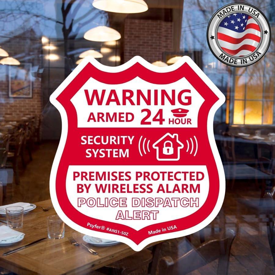 Pegatinas de Ventana de Seguridad Psyfer® - Paquete de 6