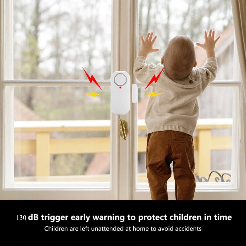 Alarma Inalámbrica de Puerta y Ventana Evernary - 6 Sensores + 2 Remotos