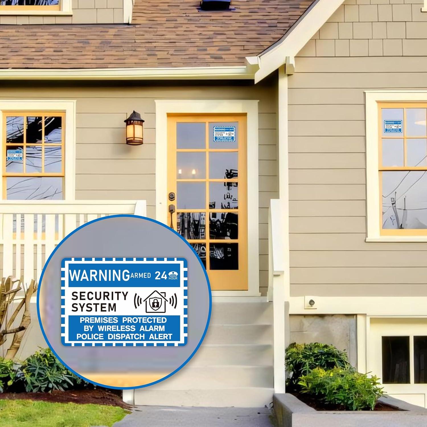 6 Señales de Alarma de Seguridad LUHIMO para Hogar 9.9x7.1cm