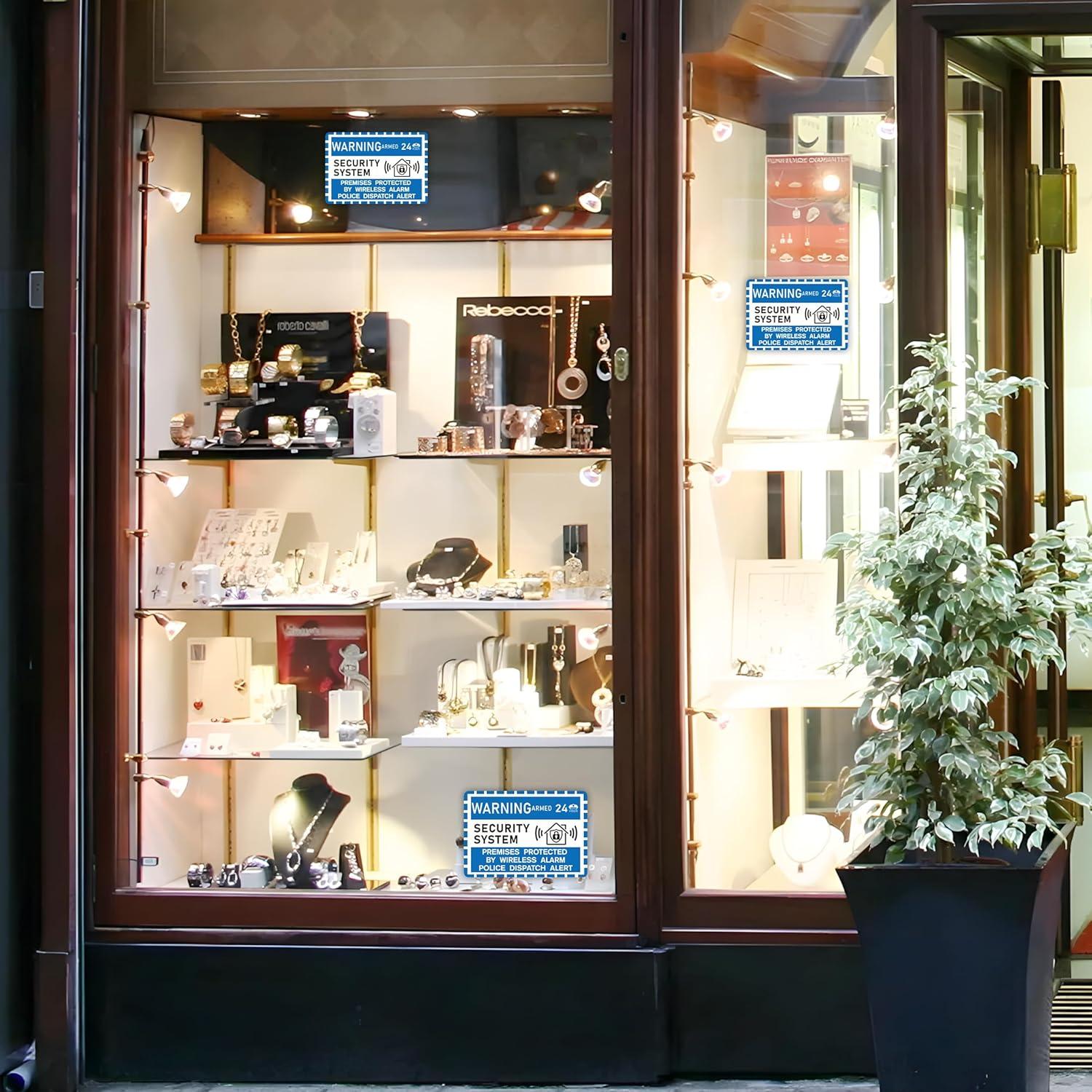 6 Señales de Alarma de Seguridad LUHIMO para Hogar 9.9x7.1cm