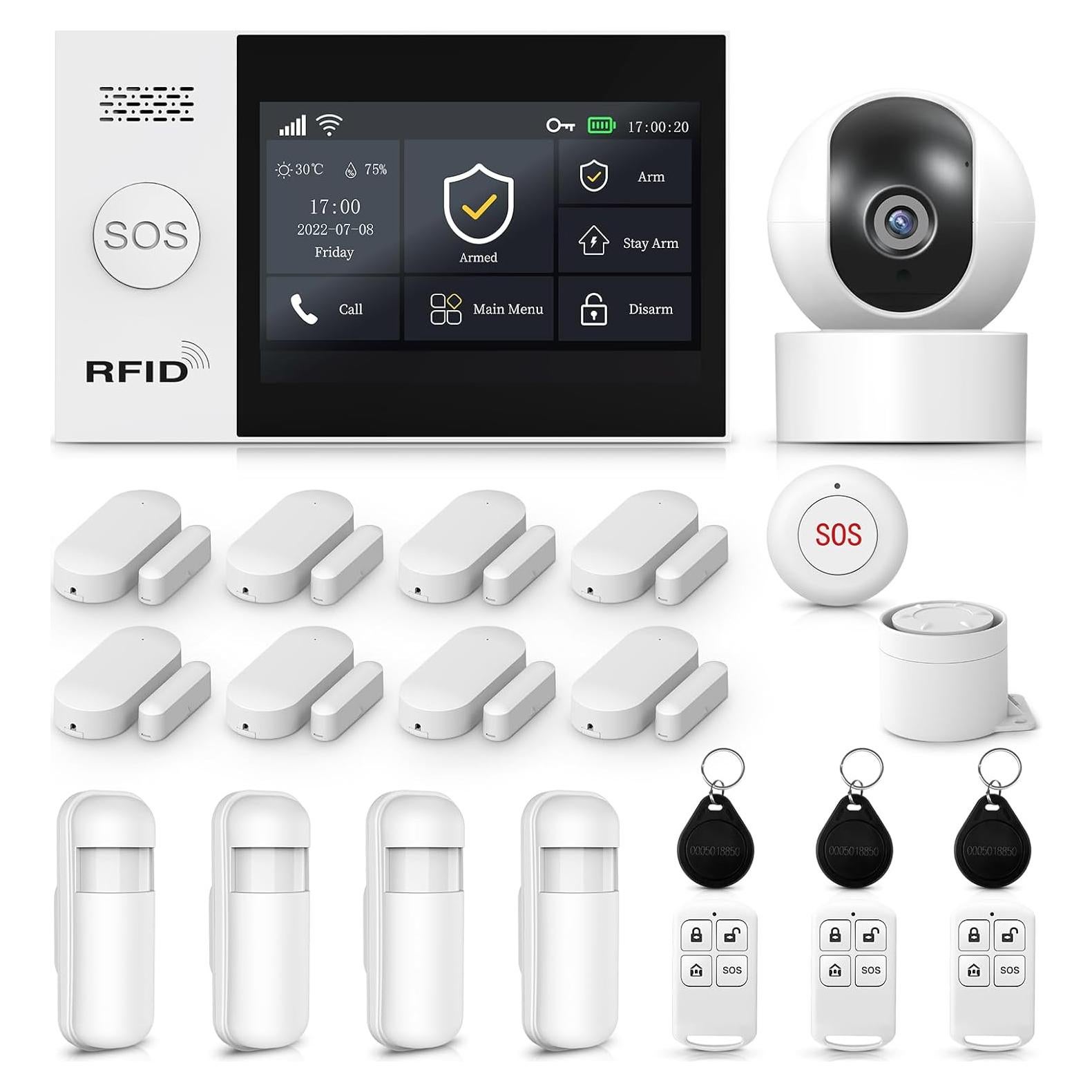 Sistema de Alarma Inalámbrico LWOHSI con Cámara HD 2MP