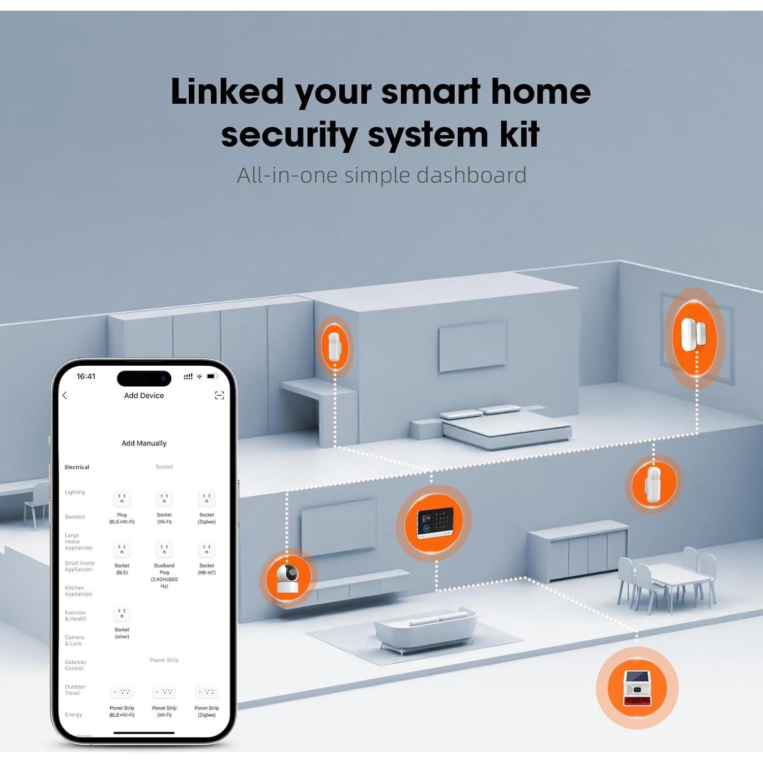 Sistema de Alarma Inalámbrico LWOHSI con Cámara HD 2MP
