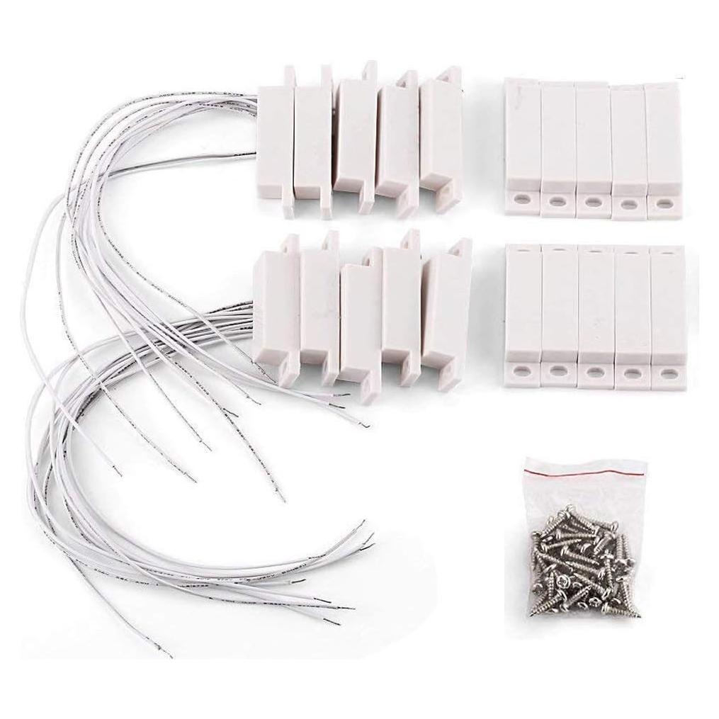 10 Piezas Alarma de Contacto Magnético Gufastore 10W 100V