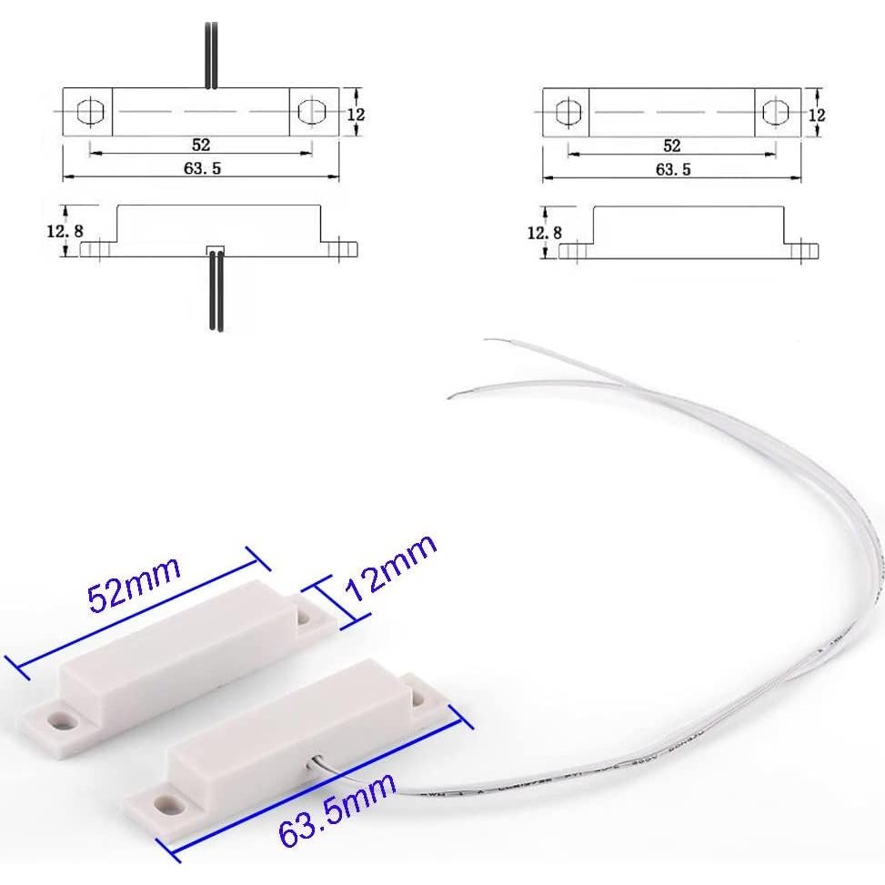 10 Piezas Alarma de Contacto Magnético Gufastore 10W 100V