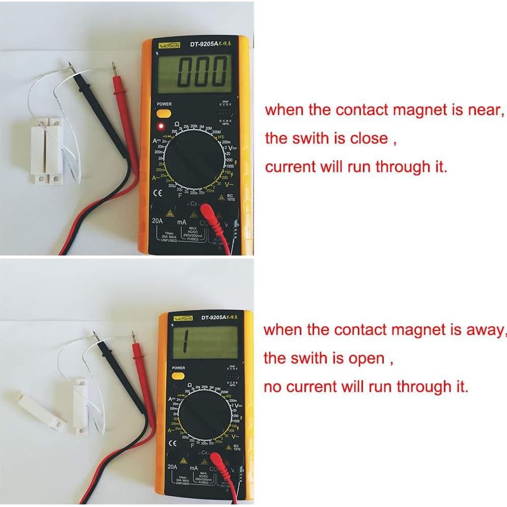 10 Piezas Alarma de Contacto Magnético Gufastore 10W 100V