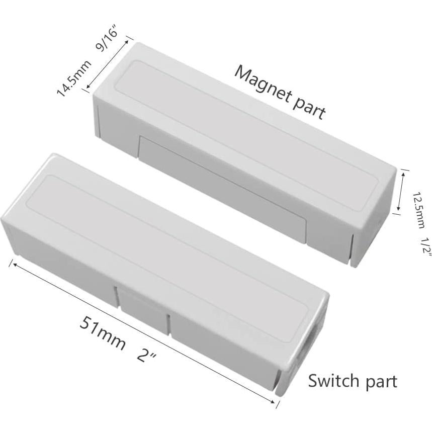 5 Contactos Magnéticos NC WESUA para Alarma de Puerta