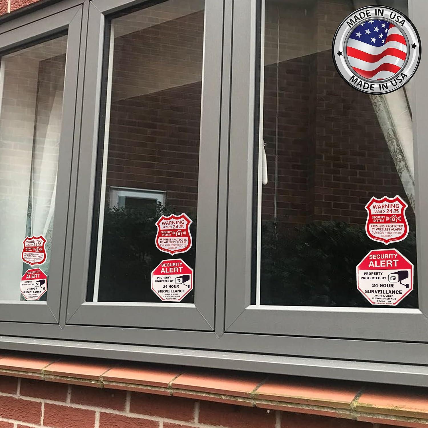 Pegatinas de Seguridad Psyfer® - Paquete de 12 a Prueba de Agua