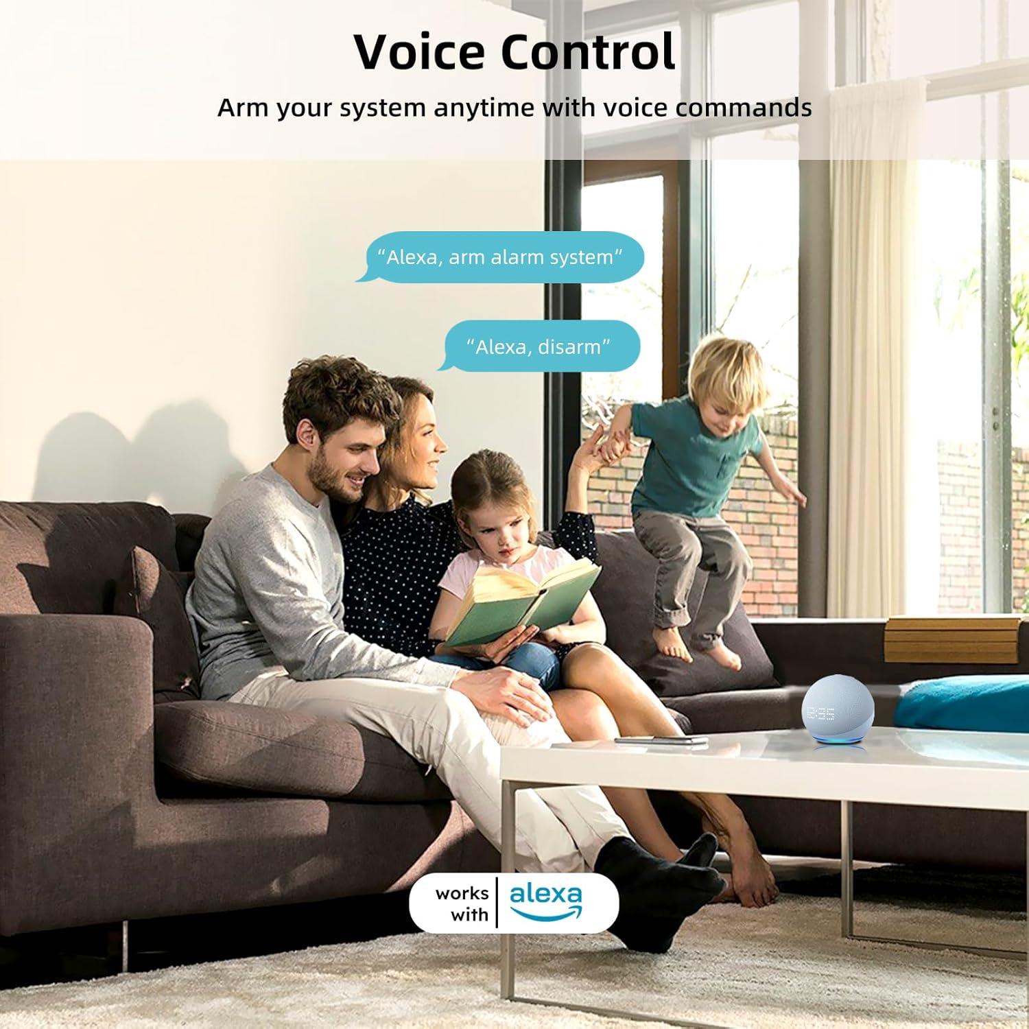 Sistema de Alarma Inalámbrico GRSICO 9 Piezas WiFi 120dB