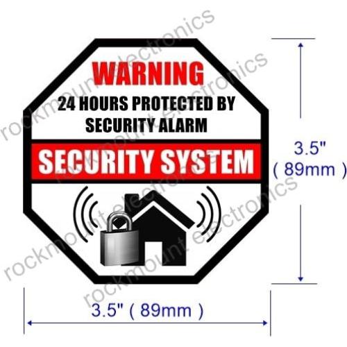 Etiquetas de Advertencia Vinilo Autoadhesivo Rockmount 4 Pzas
