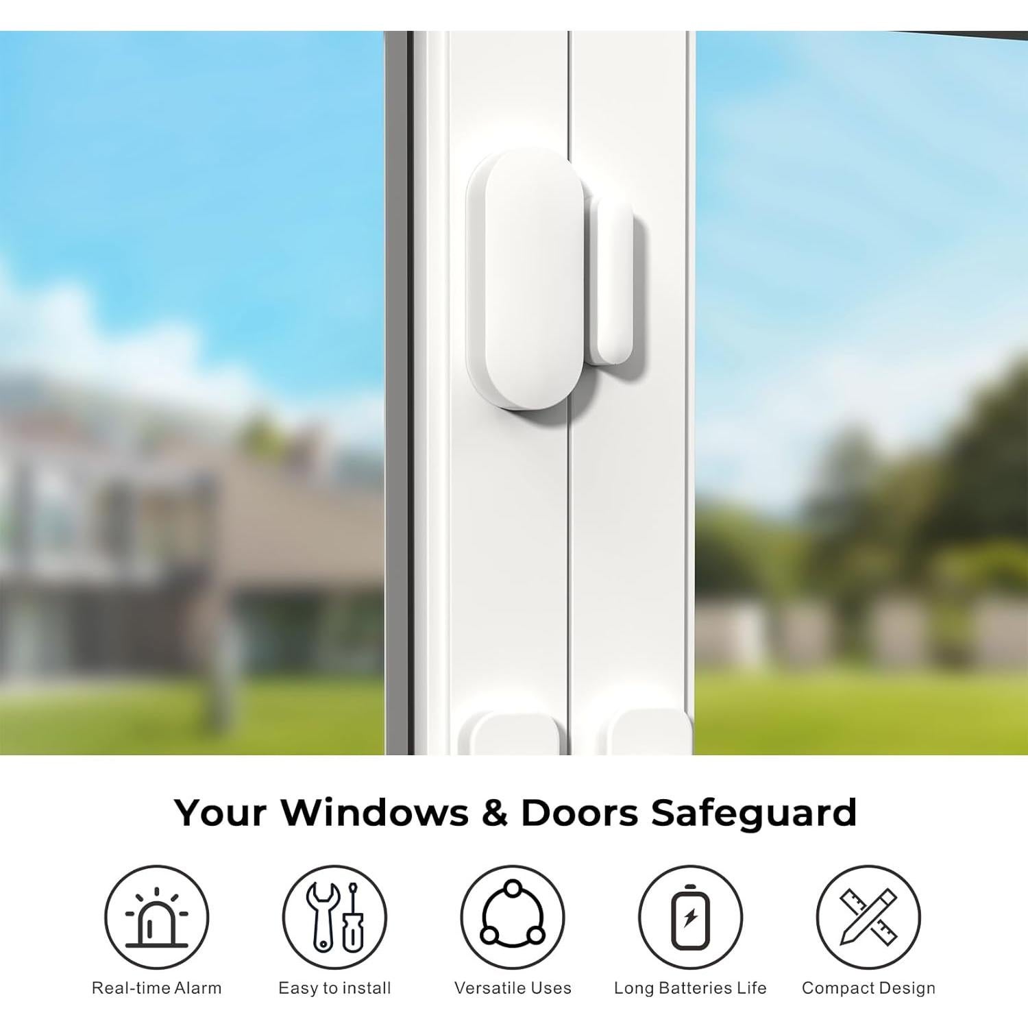 Sistema de Alarma Inalámbrico WiFi Clouree 24 Piezas con Sensores