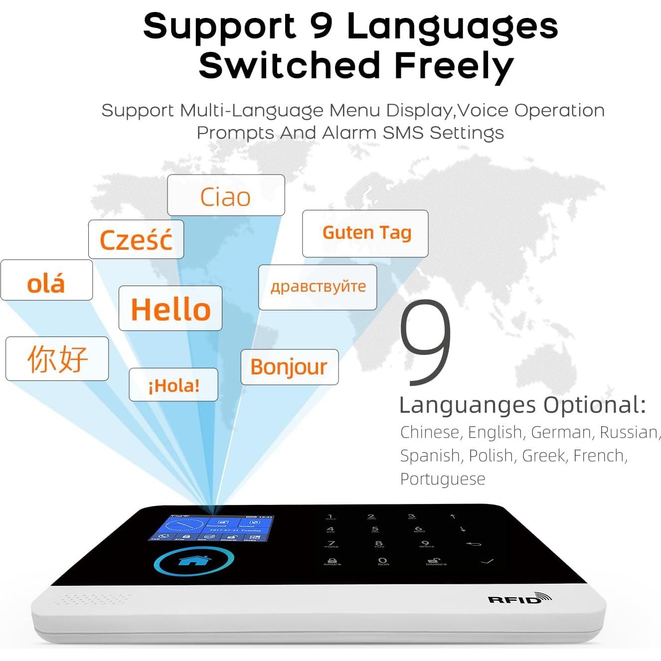 Sistema de Alarma PGST 24 Piezas con Sensores y APP