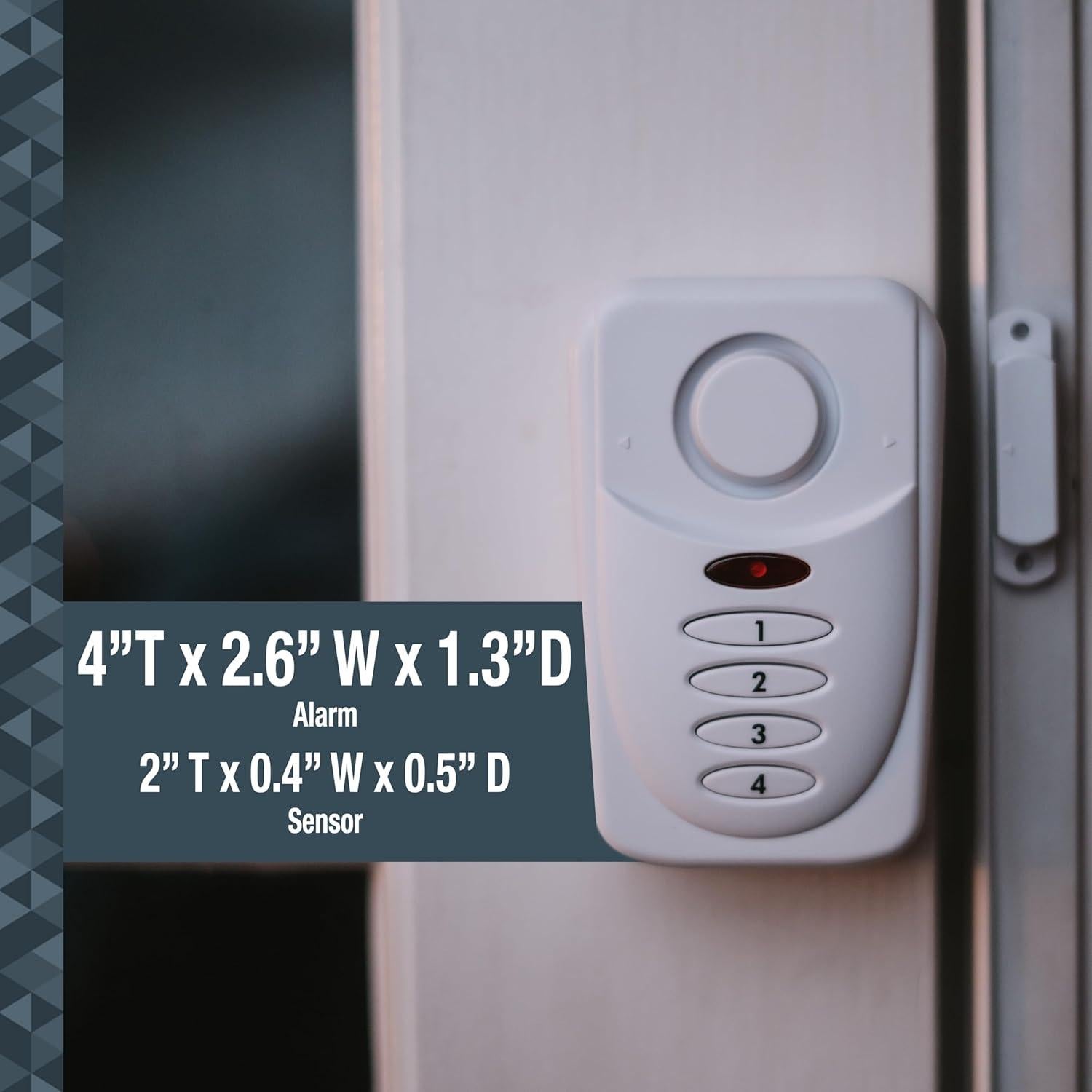 Alarma de Puerta Inalámbrica SABRE Elite 120dB con Teclado