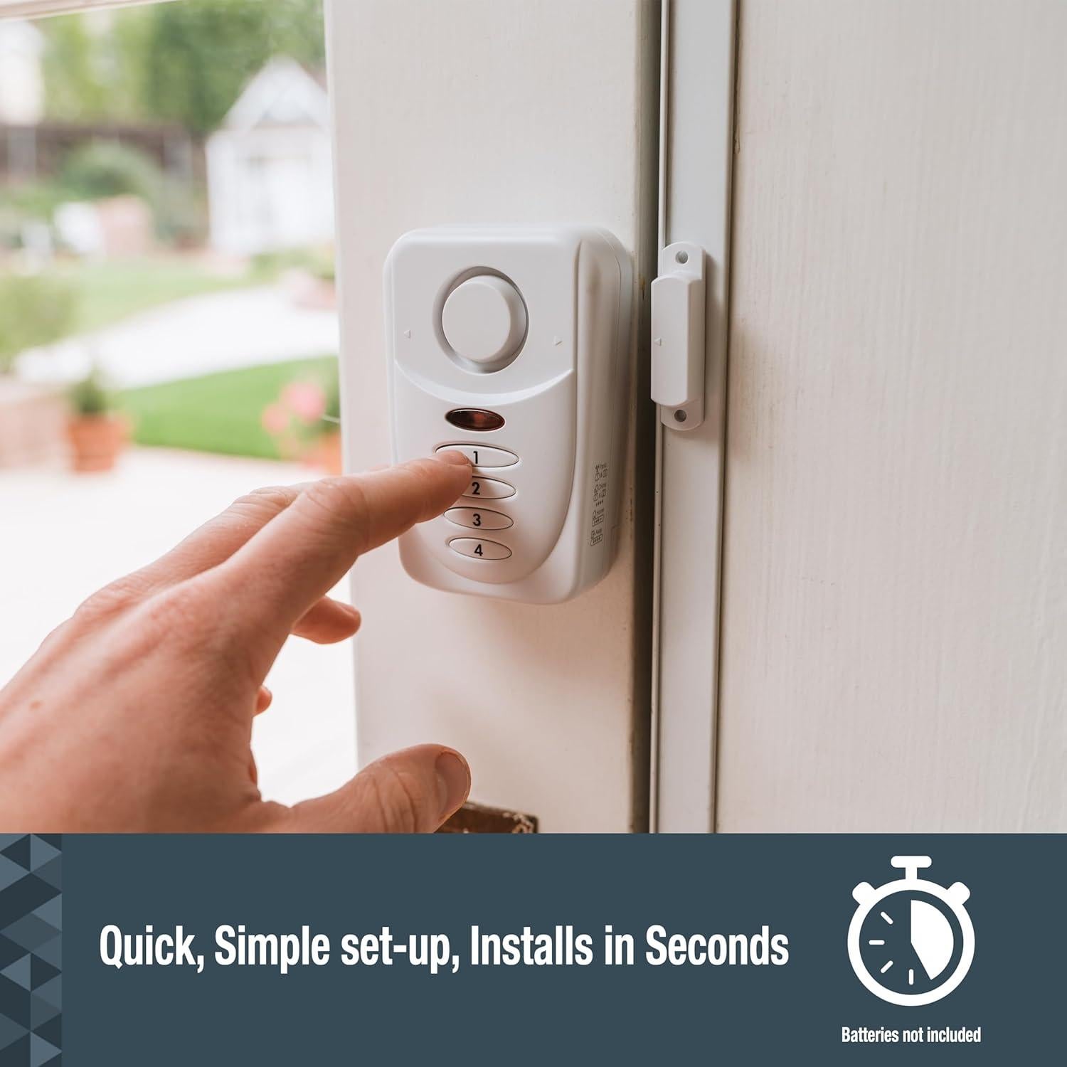 Alarma de Puerta Inalámbrica SABRE Elite 120dB con Teclado