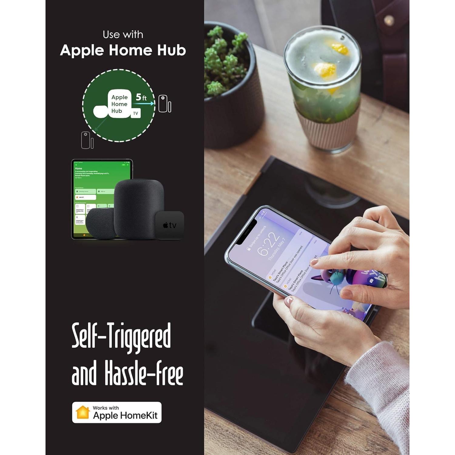 Sensor de Contacto Magnético VOCOlinc VS1 Alarma de Puerta
