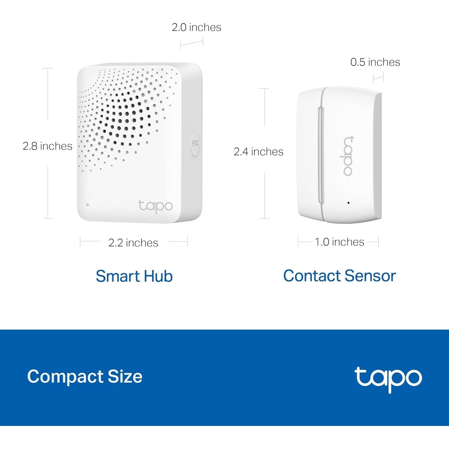Kit de Seguridad Tapo T31: 3 Sensores de Contacto + Hub Inteligente