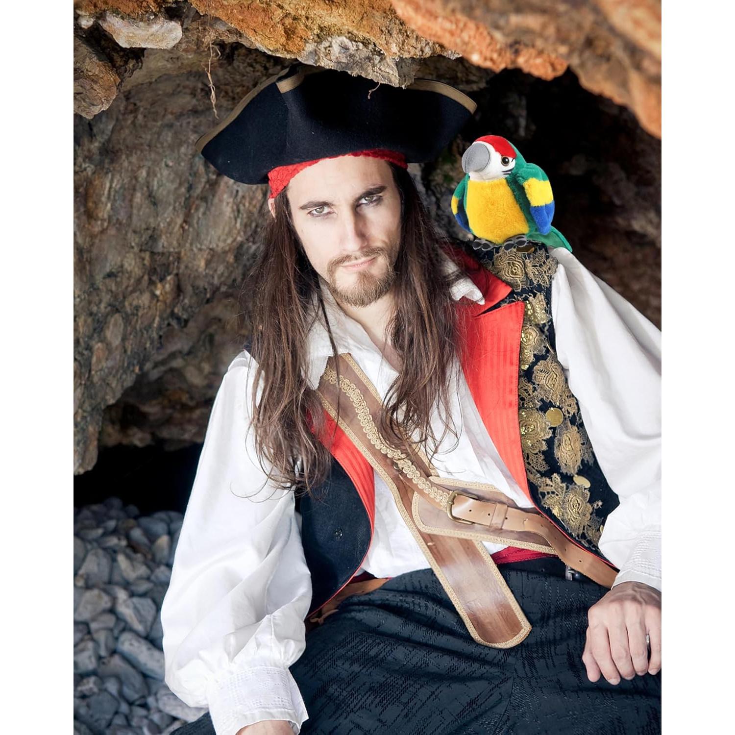 Loro de Peluche Magnético para Hombro Roicaholy - Verde