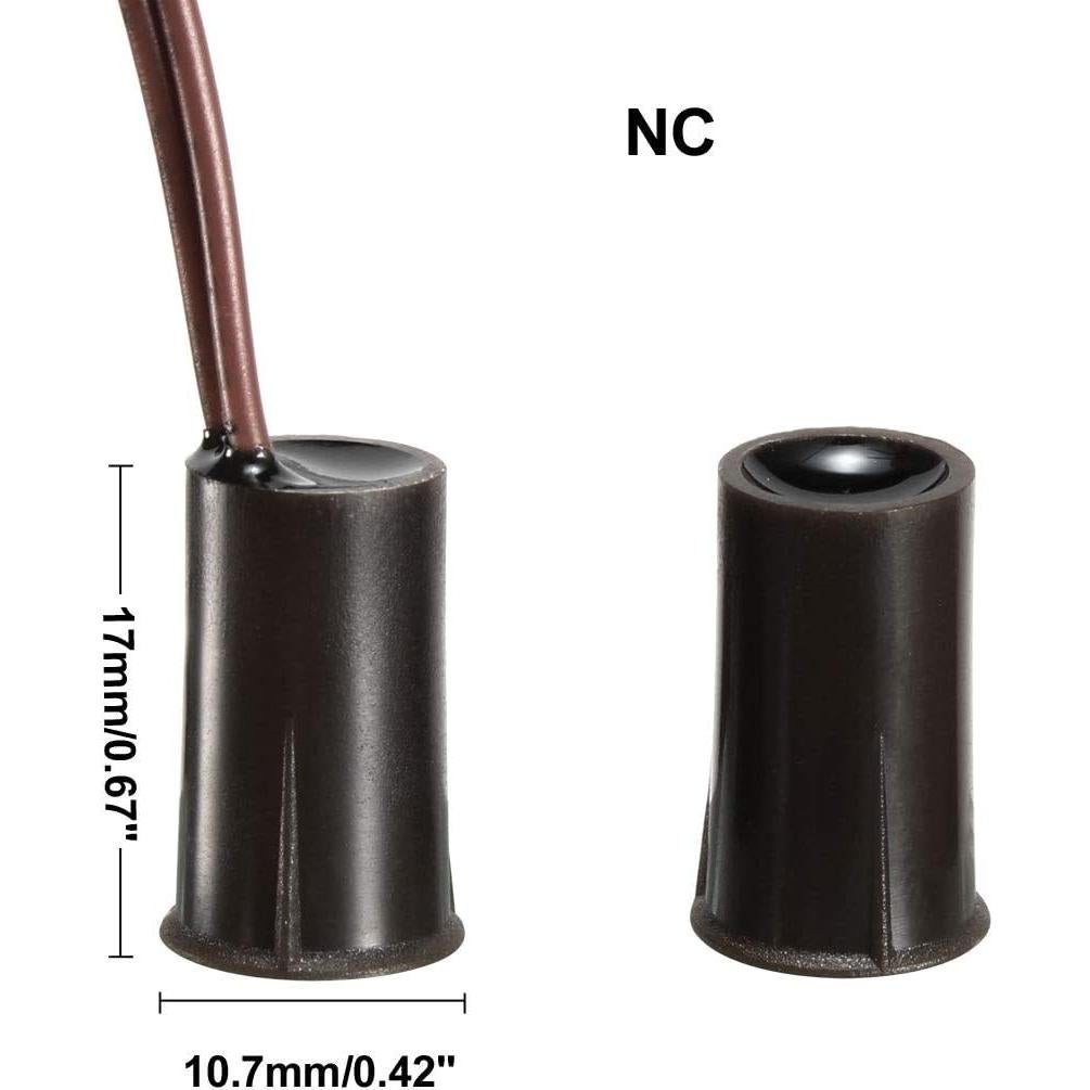 Sensor de Alarma Magnético Recesado uxcell RC-33 5pcs 0.5A 100V