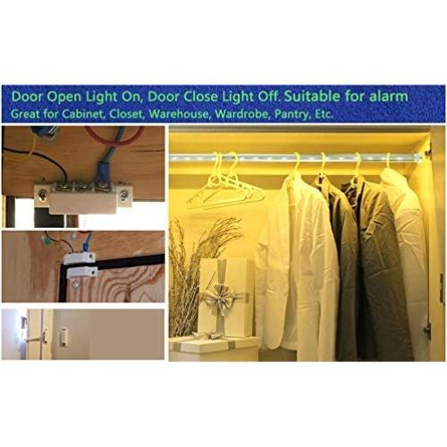 2 Interruptores Reed Magnéticos Takhrowd para Alarma de Seguridad