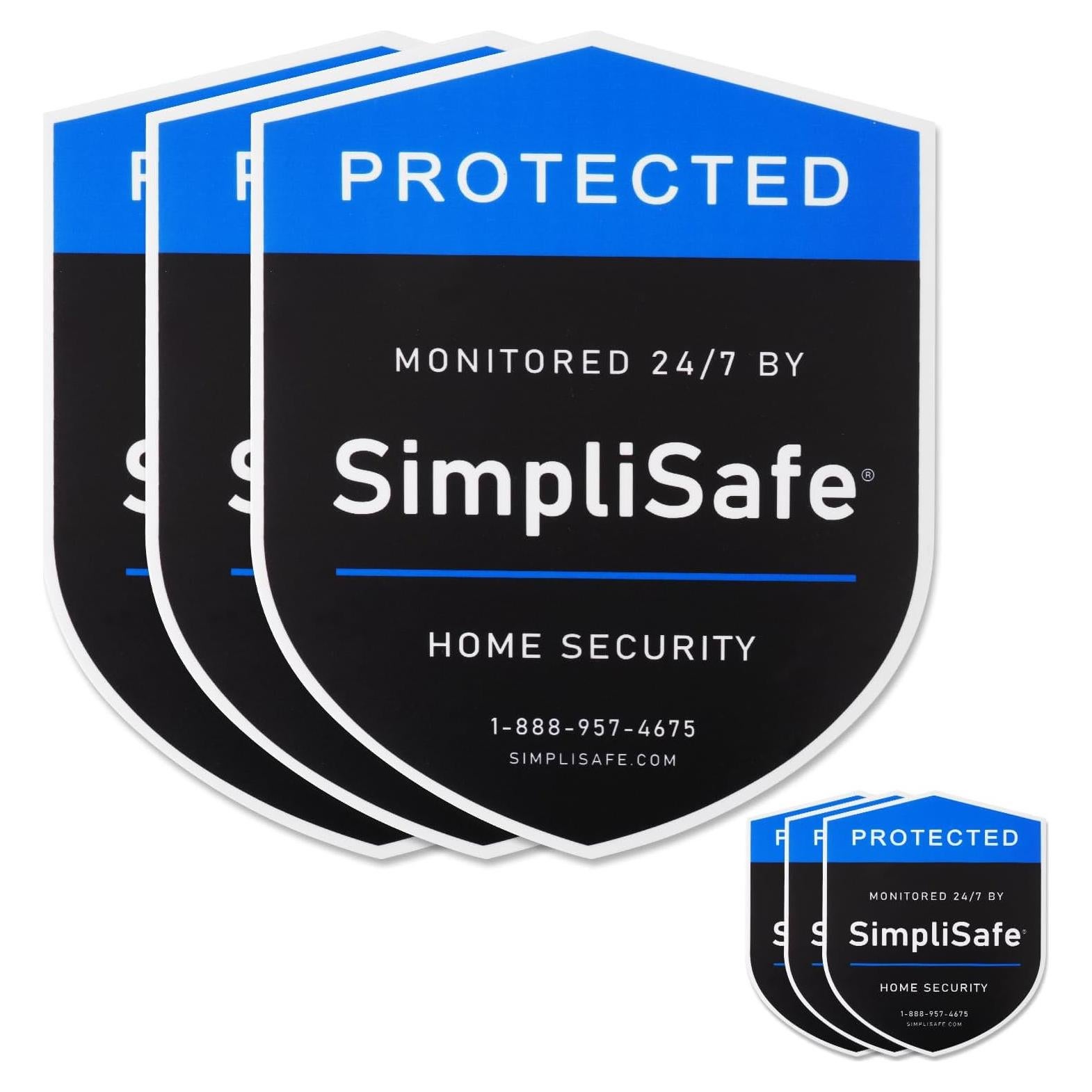 Carteles de Seguridad SimpliSafe 3PCS - FBORHAFY, Plástico Duradero