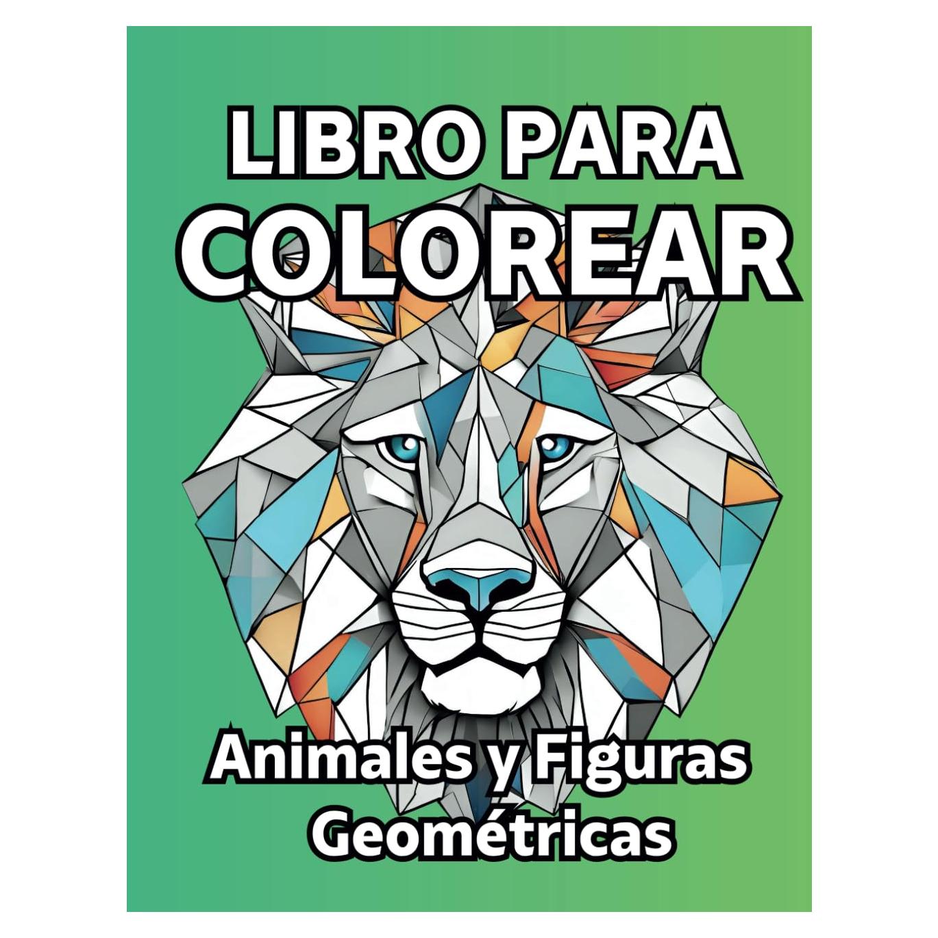 Libro de Colorear para Adultos con Demencia y Alzheimer: Pasatiempos para Adultos Mayores. 50 diseños simples de animales y figuras geométricas ... con Demencia y Alzheimer) (Spanish Edition)