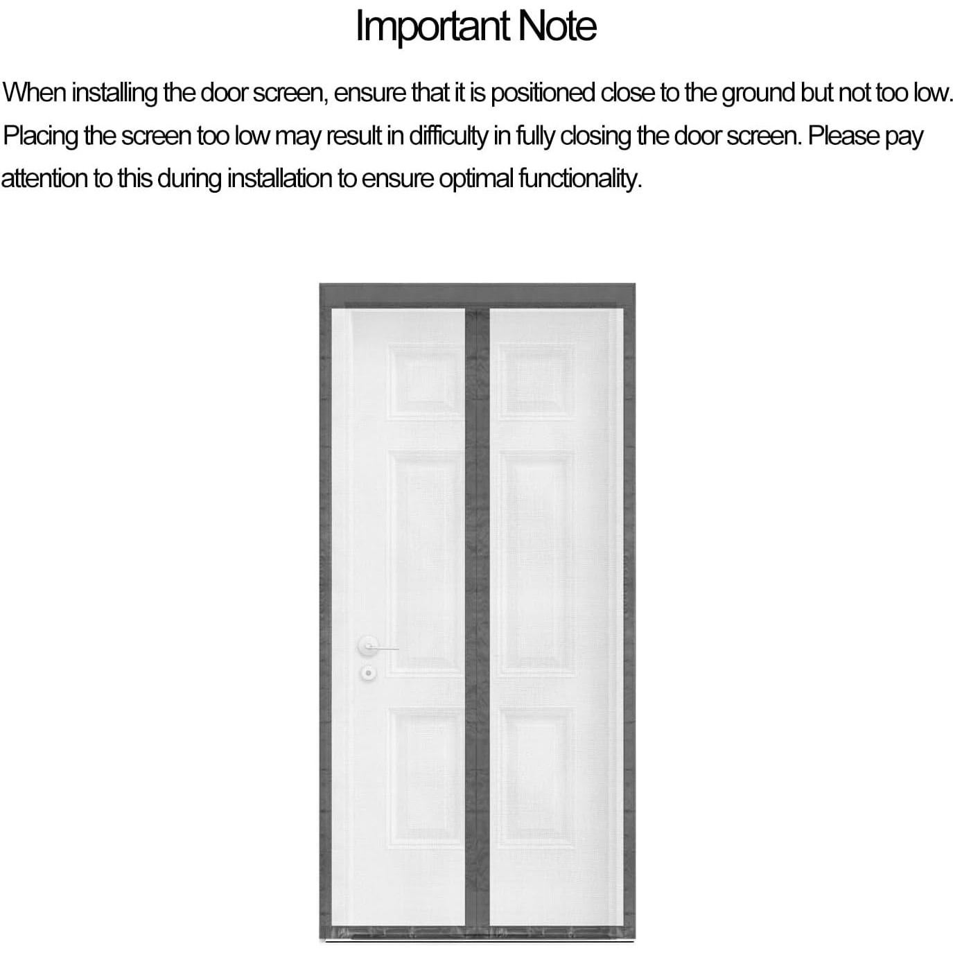 Puerta de Pantalla Magnética Anrukler 91x203 cm Alta Resistencia