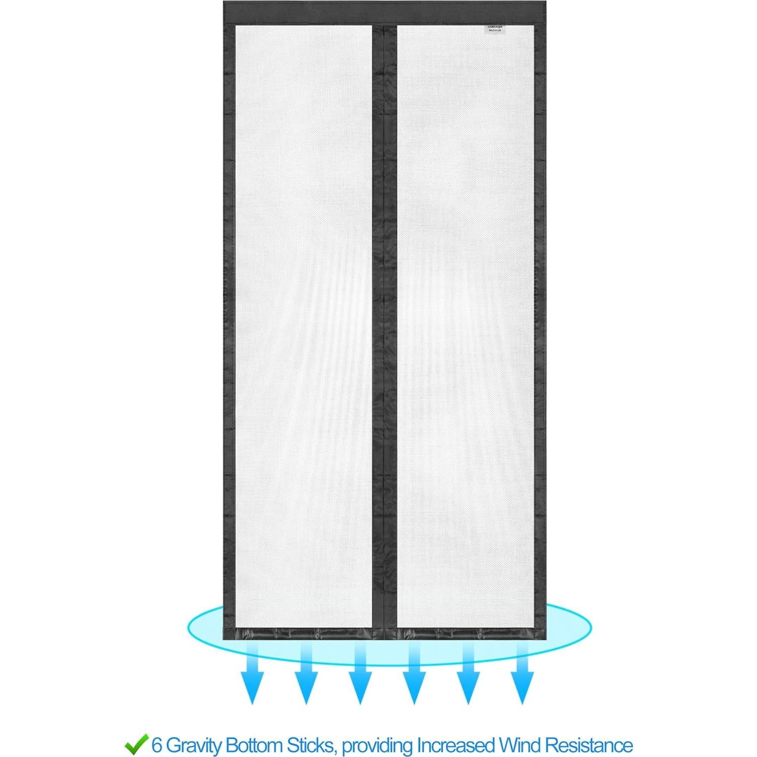 Puerta de Pantalla Magnética Anrukler 91x203 cm Alta Resistencia