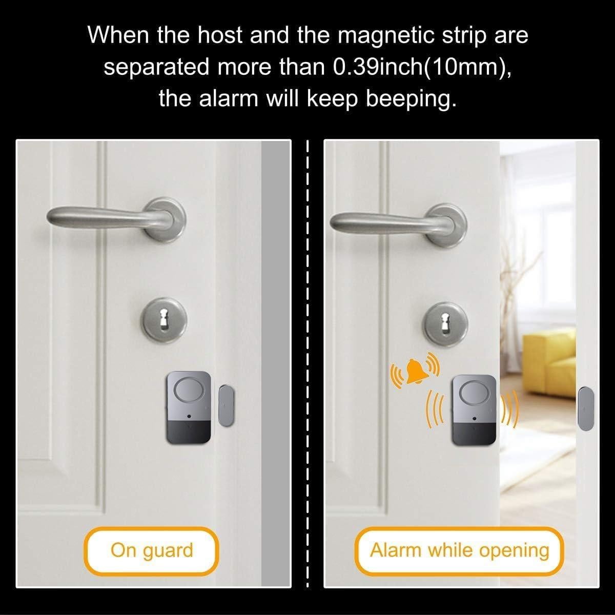 Alarma de Puerta y Ventana Portátil visiPower 120dB Magnética