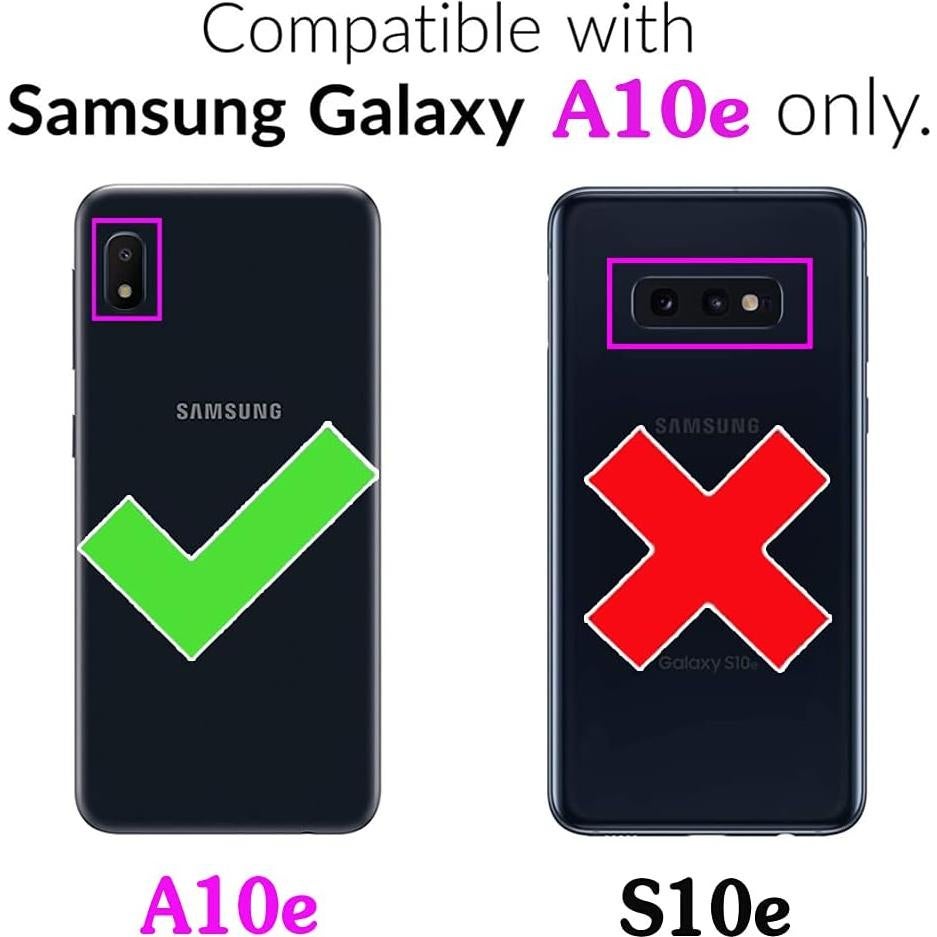 Funda Asuwish para Samsung Galaxy A10e con Cartera y Protector