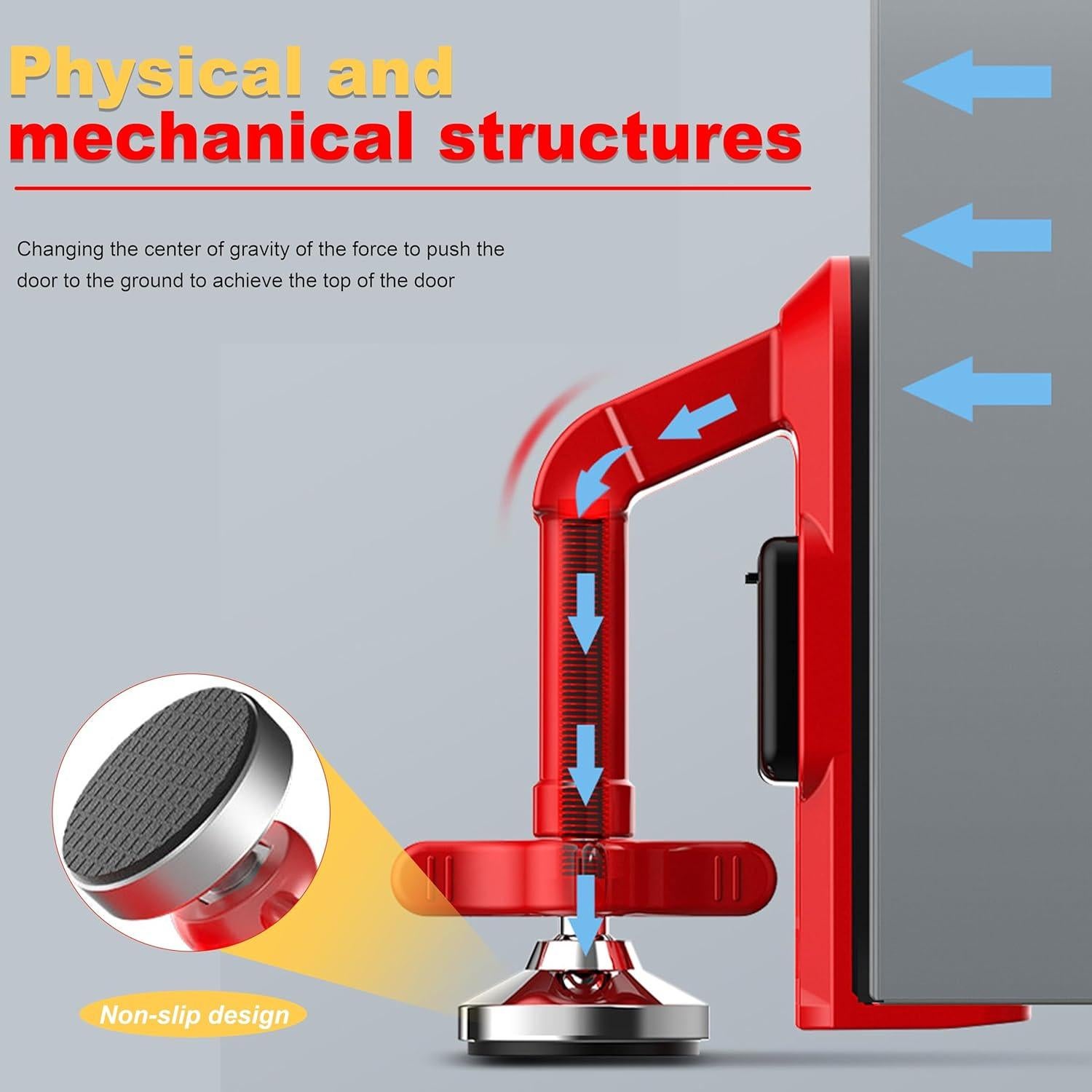 Tope de puerta con alarma Piosarafiem 80dB ajustable rojo