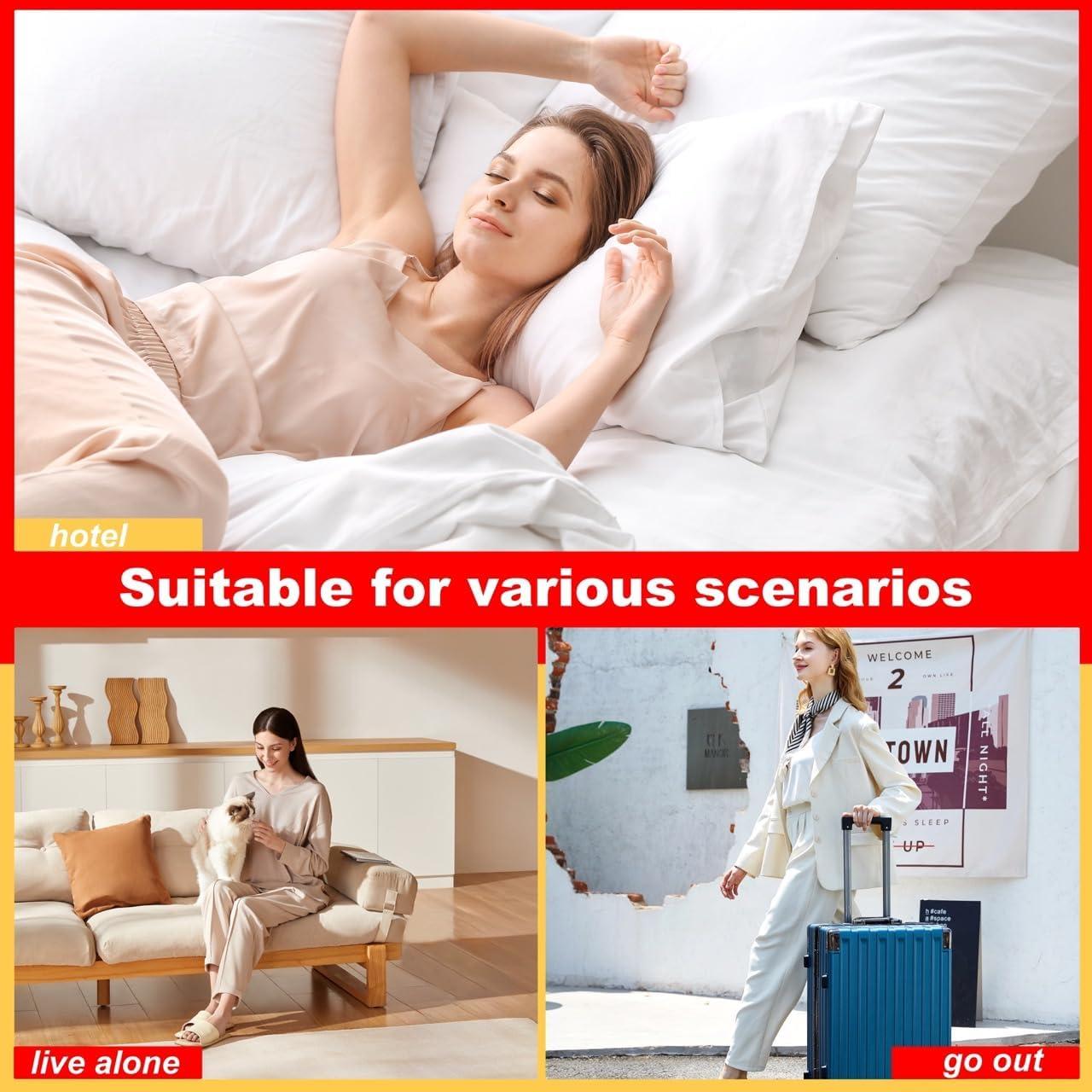 Tope de puerta con alarma Piosarafiem 80dB ajustable rojo