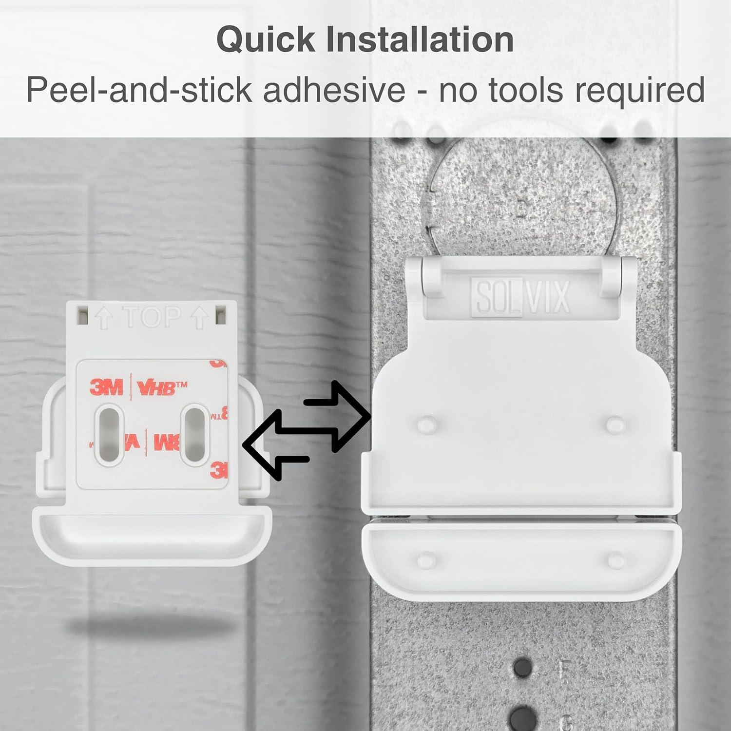 Soporte para puerta de garaje SOLVIX para sensores Ring 2ª gen