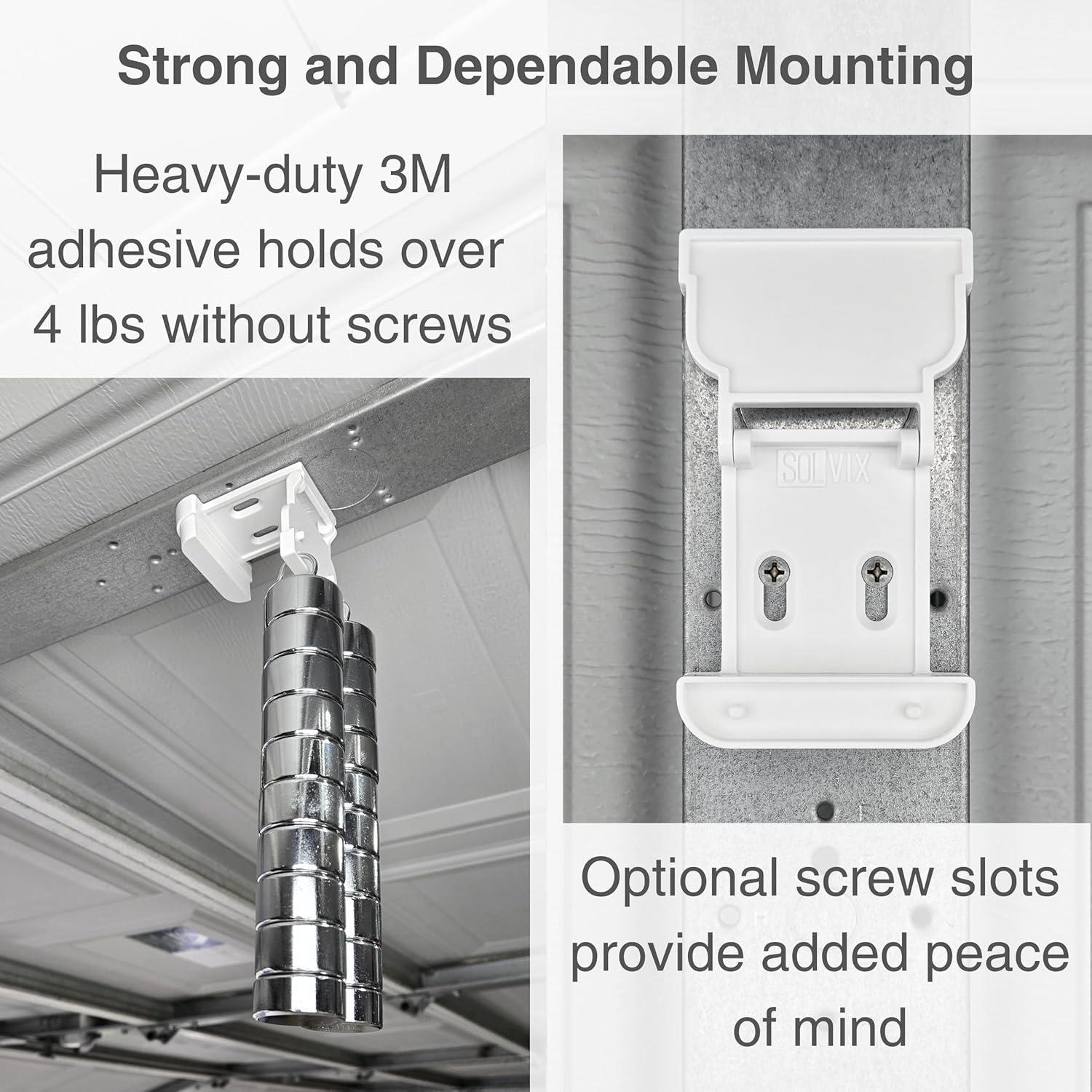 Soporte para puerta de garaje SOLVIX para sensores Ring 2ª gen