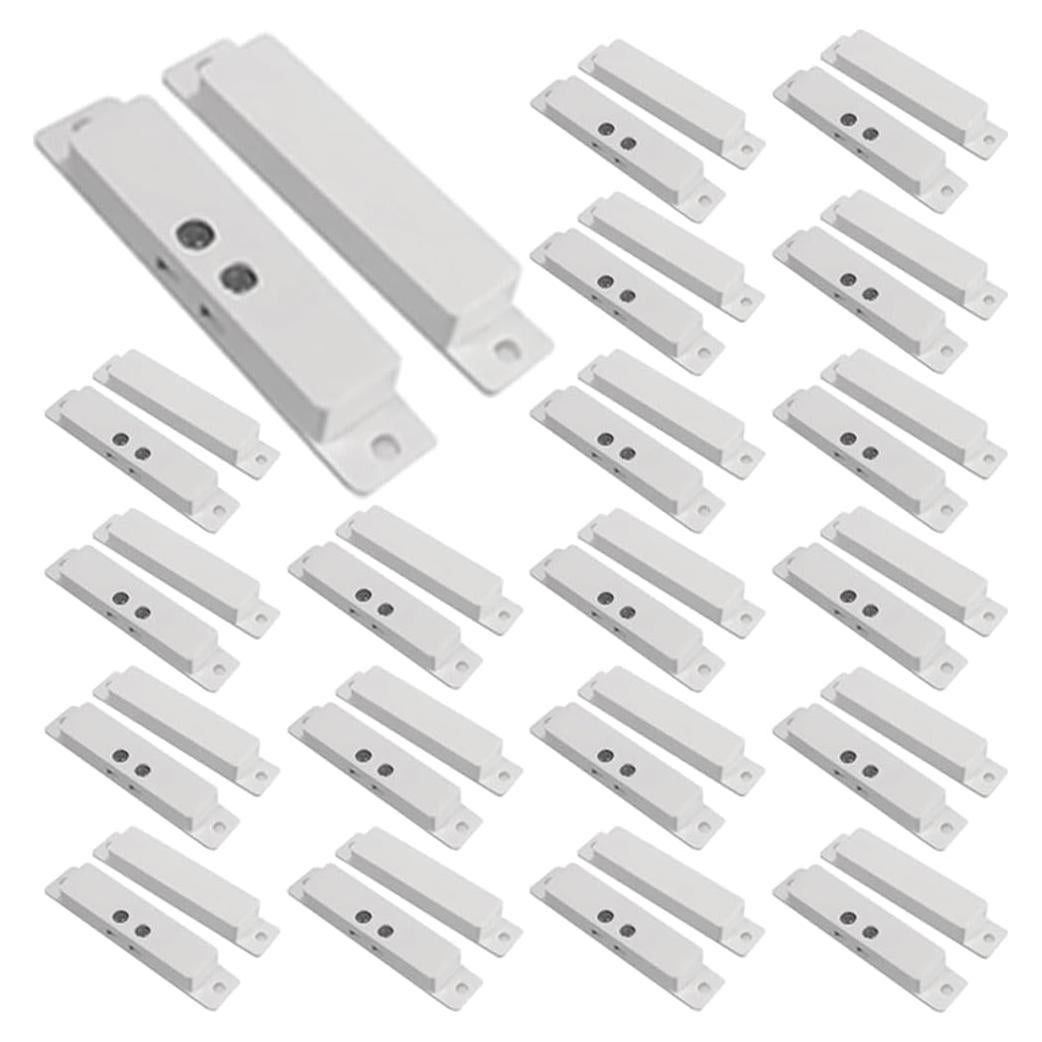 20 Sensores de Contacto Magnético NC GAGALOR para Puertas y Ventanas