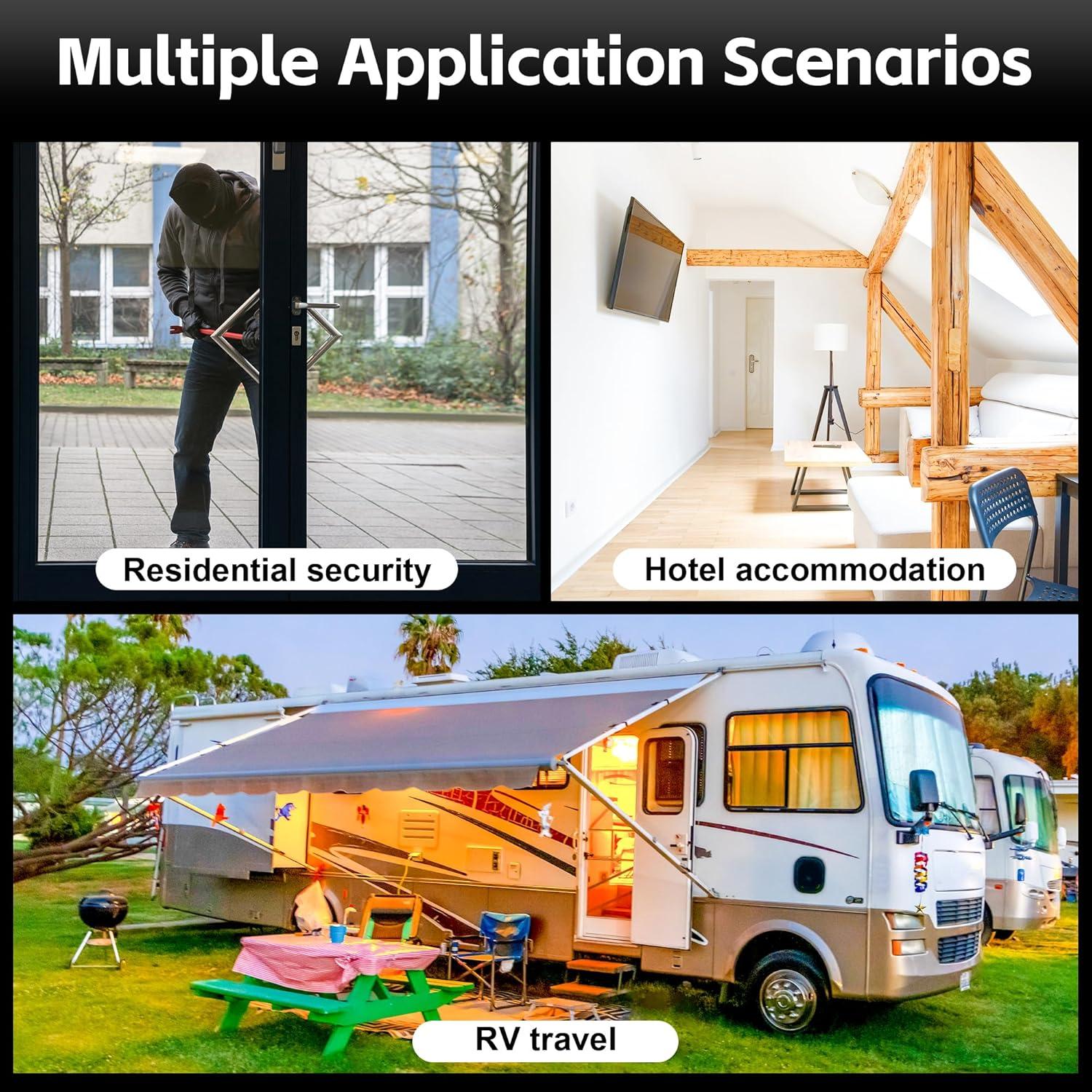 Barra de Seguridad Lcokeiy para Puerta Deslizante 2 Piezas